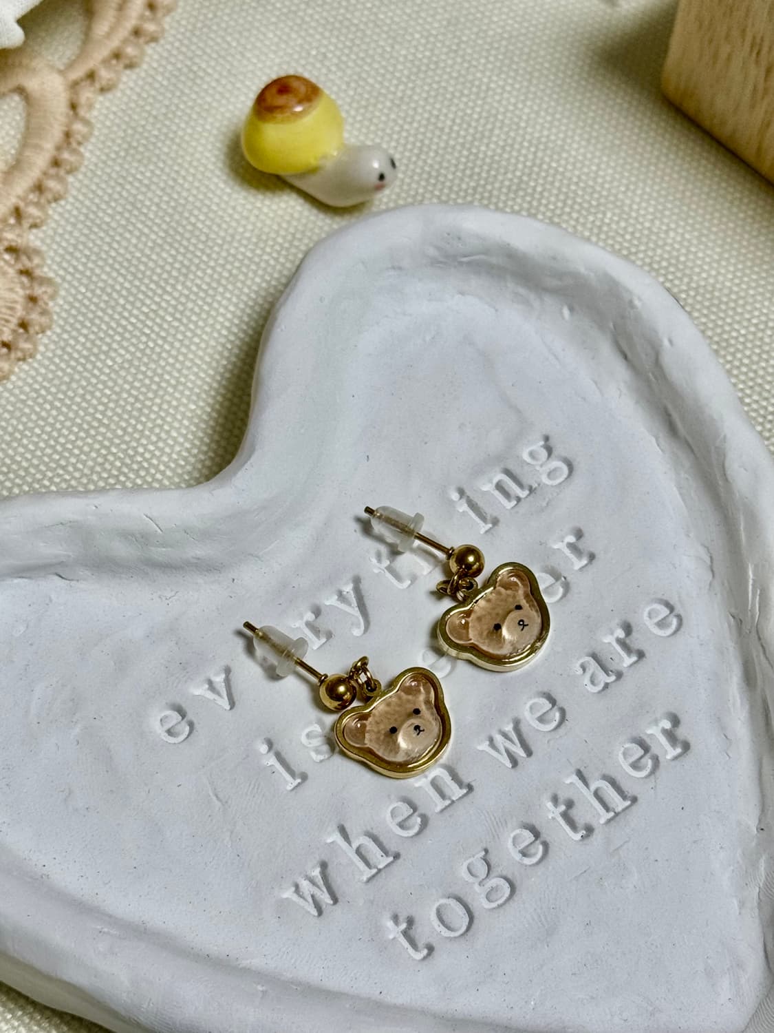 테디베어는 사랑이죠🐻️❤️ 테디베어 귀걸이🧸🧡 상품이미지3