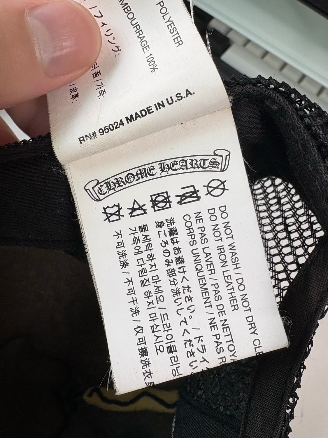 Chrome Hearts 롤링스톤즈 L&T 립앤텅 패치 매쉬캡 상품이미지6