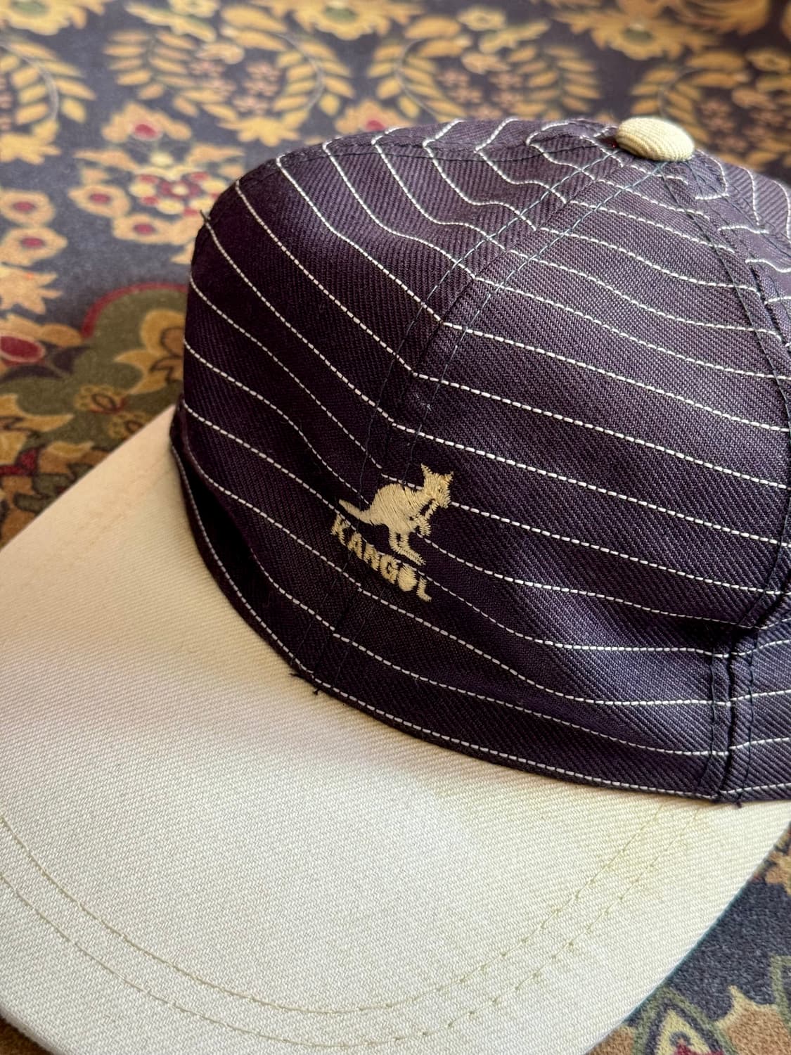 90s 캉골 핀스트라이프 롱빌캡 상품이미지2