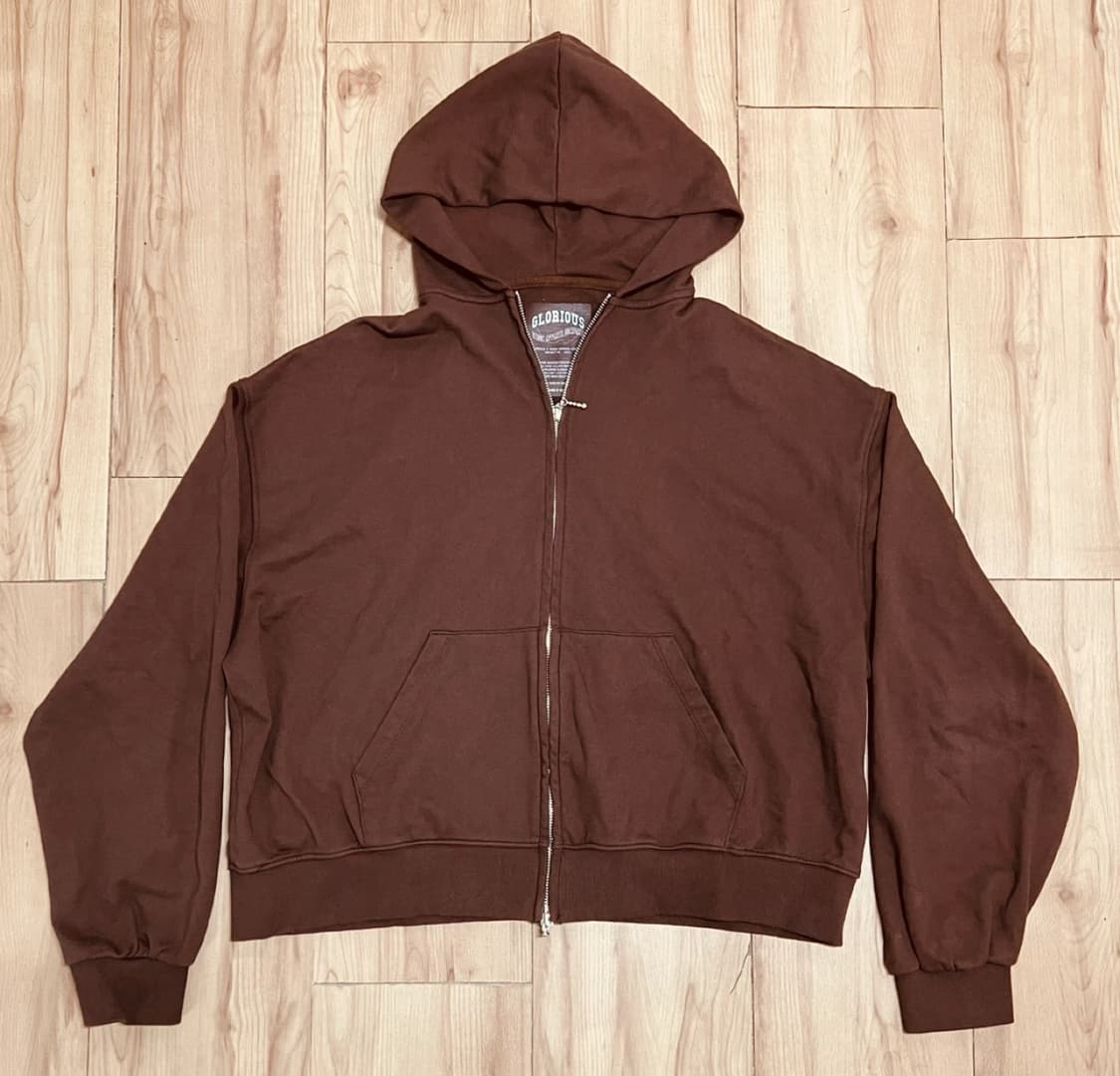 서울어페럴 X 글로리어스워커 라이트웨이트 집업 후디 / 브라운 L 상품이미지7
