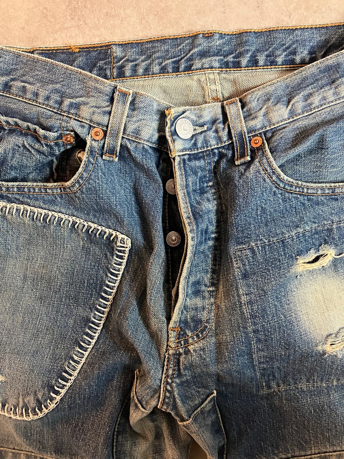 빈티지 리바이스 리메이크 데님팬츠 언더커버맛 상품이미지3