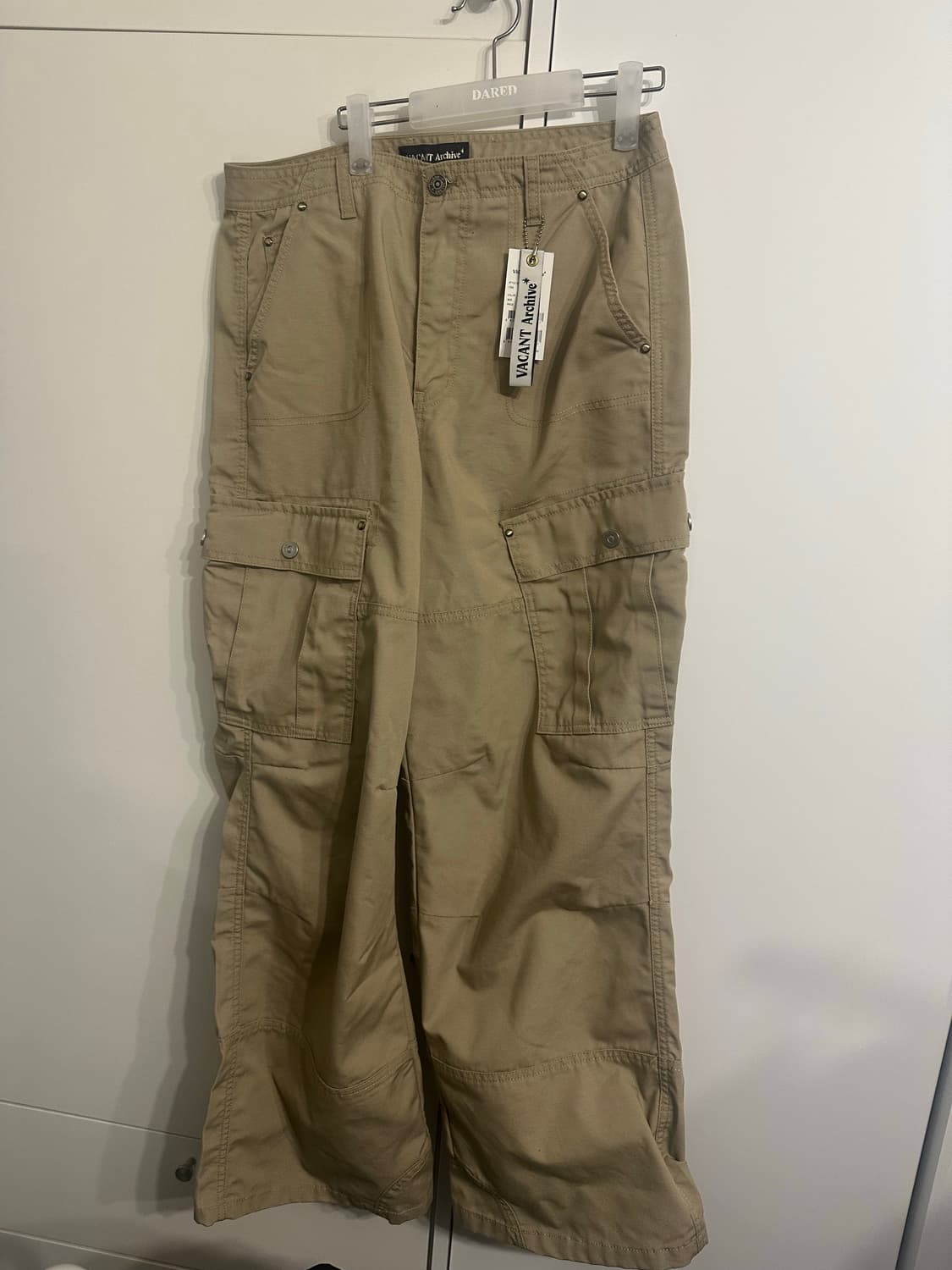 베이컨트 아카이브 웨이엔 밀리터리 카고 팬츠 베이지 상품이미지4