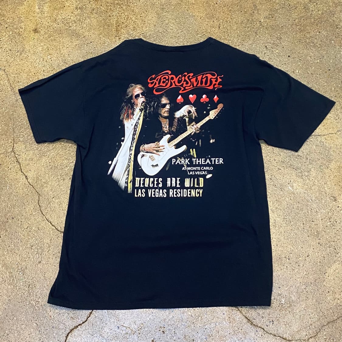 미국 빈티지 밴드 에어로스미스 라스베가스 투어 반팔티 상품이미지5