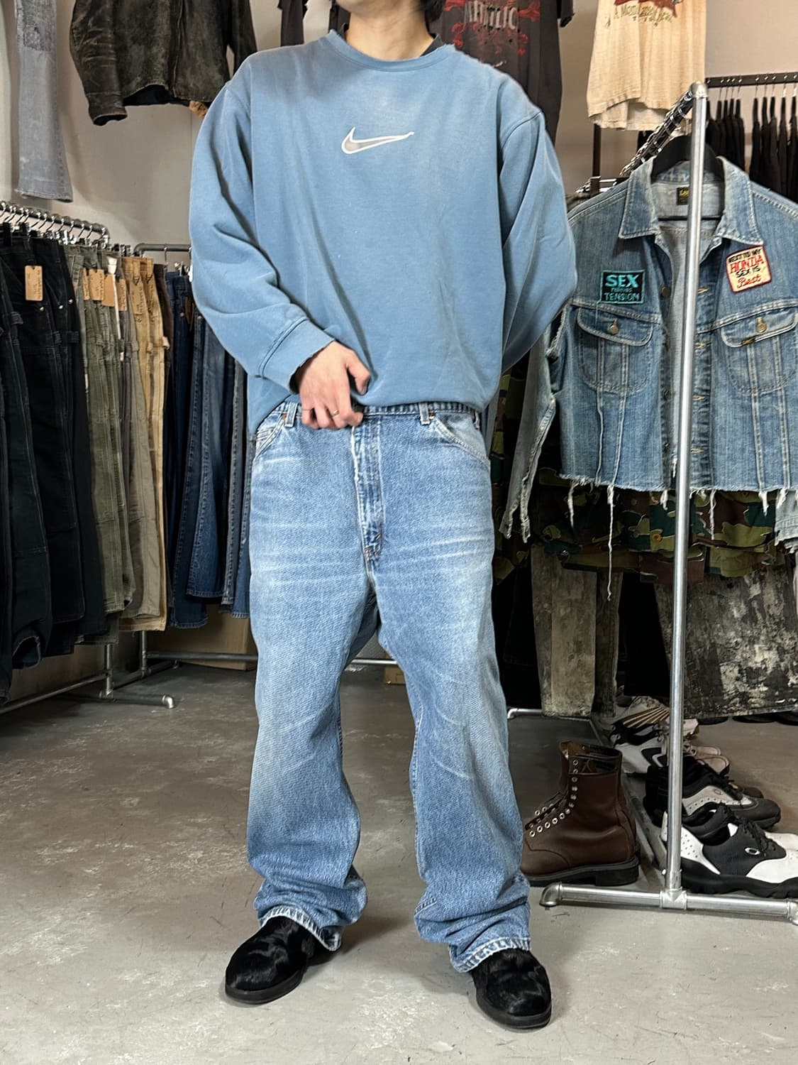 90's USA Made 빈티지 리바이스 517 오렌지탭 부츠컷 상품이미지4