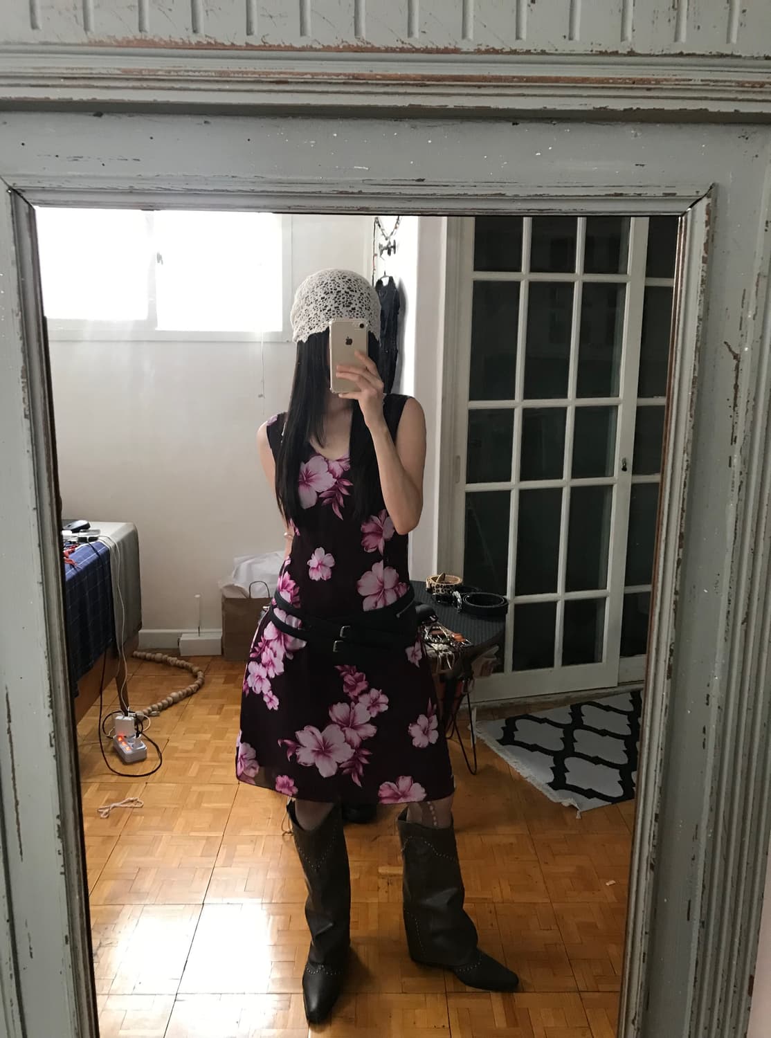 vintage pattern one-piece  상품이미지3
