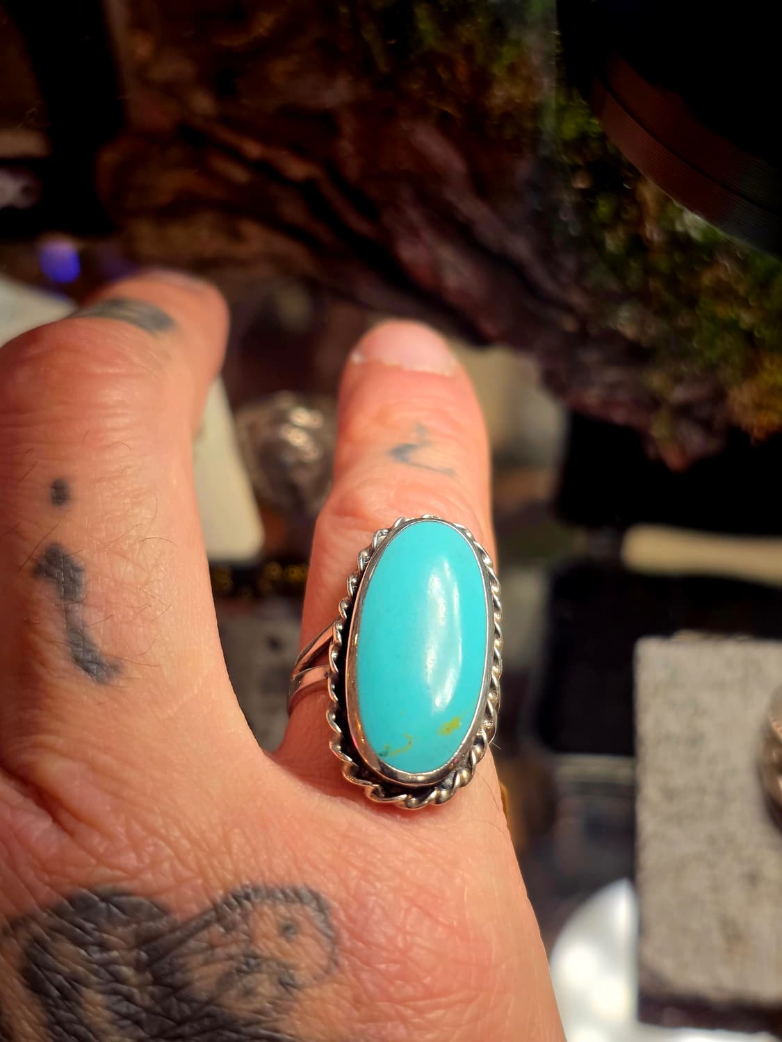 USA vintage silver925 turquoise ring 상품이미지2