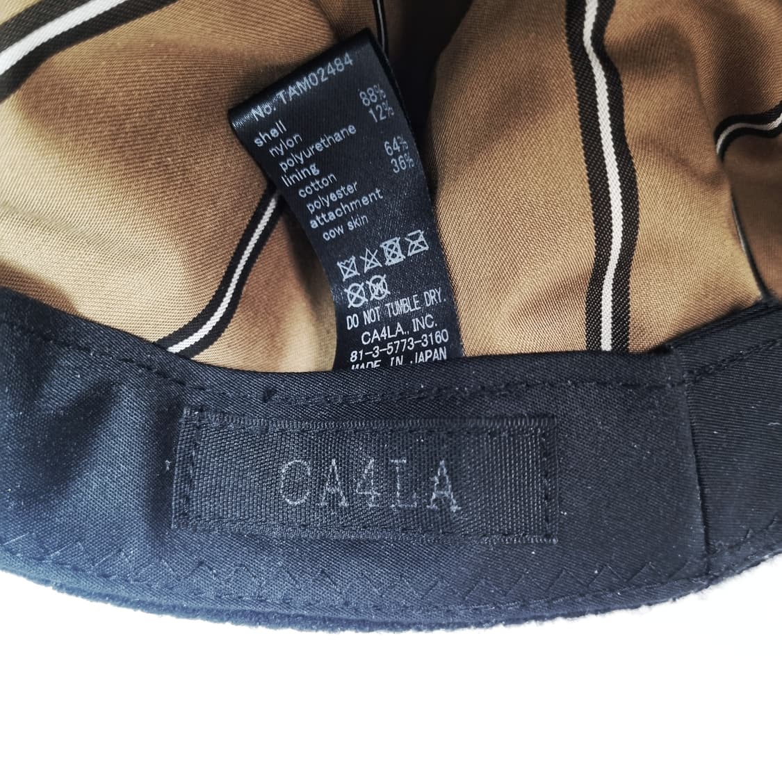 CA4LA tape 울 캐스킷 블랙 상품이미지6
