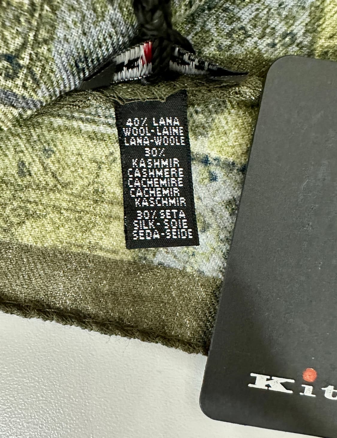 키톤 나폴리 실크 울 캐시미어 스카프 머플러 상품이미지4