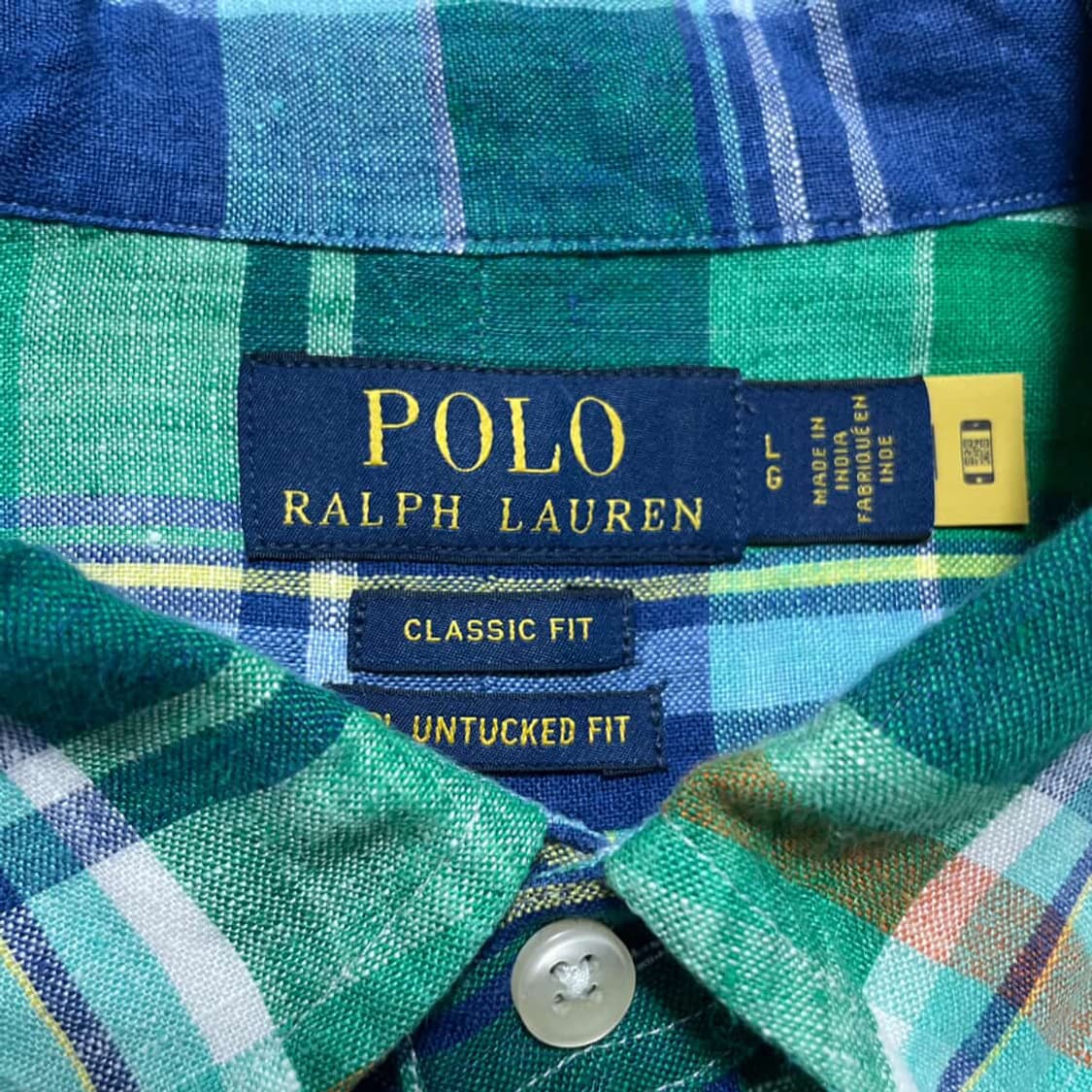 폴로랄프로렌 린넨 체크셔츠 상품이미지4