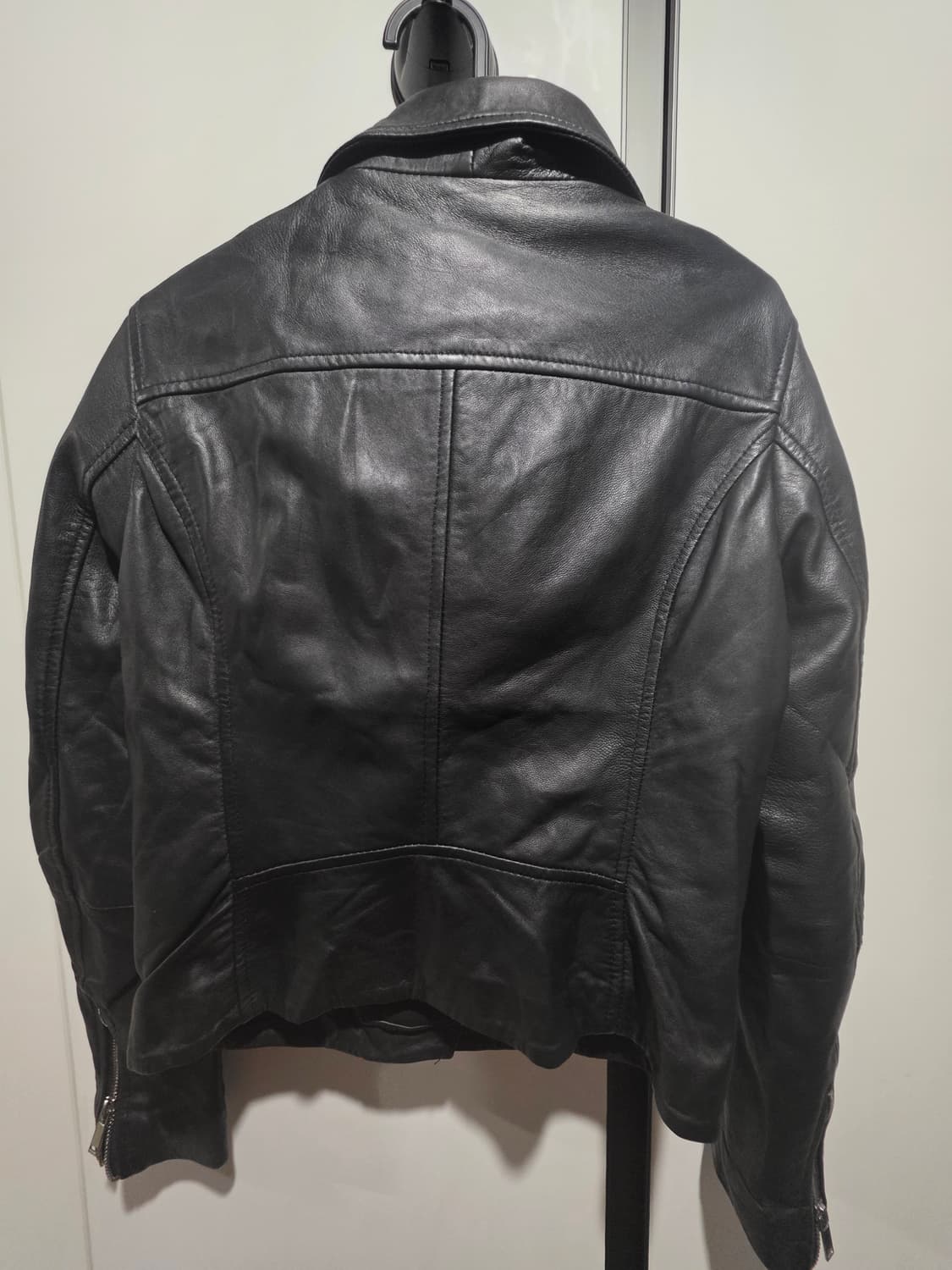 자라 우먼 양가죽 라이더 자켓 S 상품이미지2