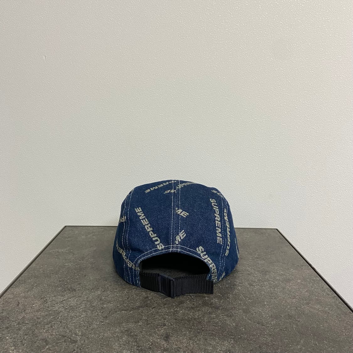 슈프림 캠프캡 모자 자카드 글리터 로고 레드 박스로고 상품이미지4