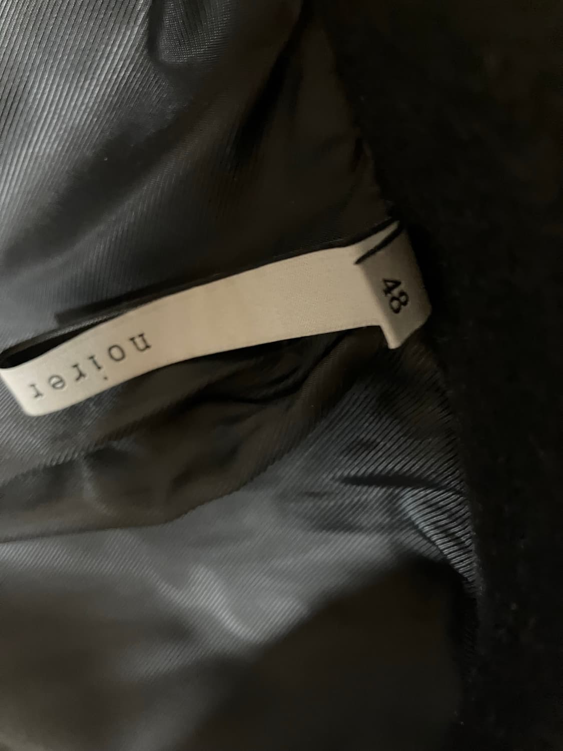 노이어 캐시미어 더블 브레스티드 코트 (블랙) 48사이즈 팔아요 상품이미지3