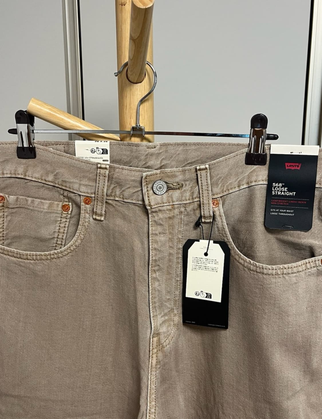 (새상품) 리바이스 568 프리미엄 라인 데님 청바지 상품이미지2