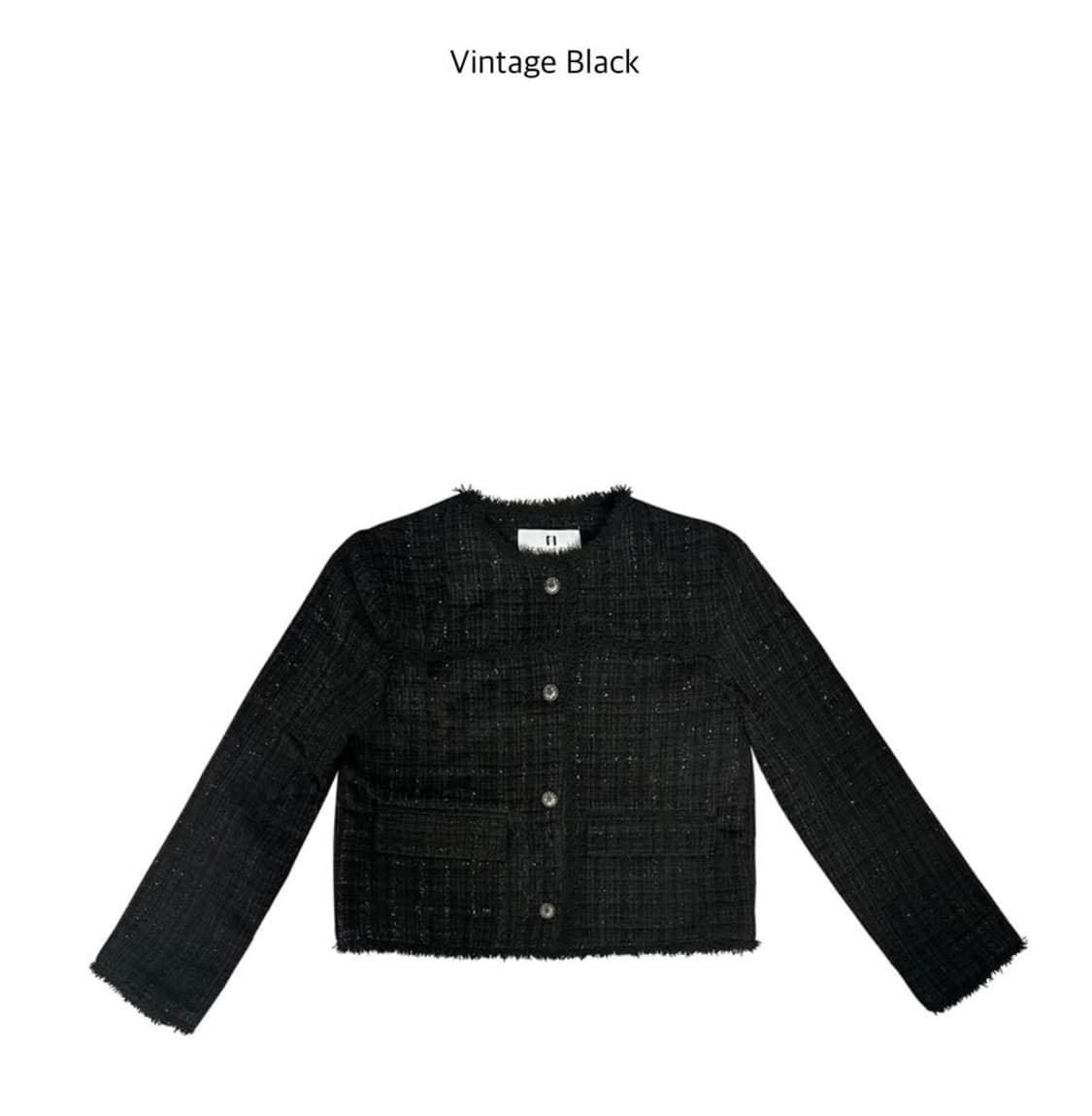 뉴얼린 Jennie Newlarin emblem 트위드 자켓 상품이미지2