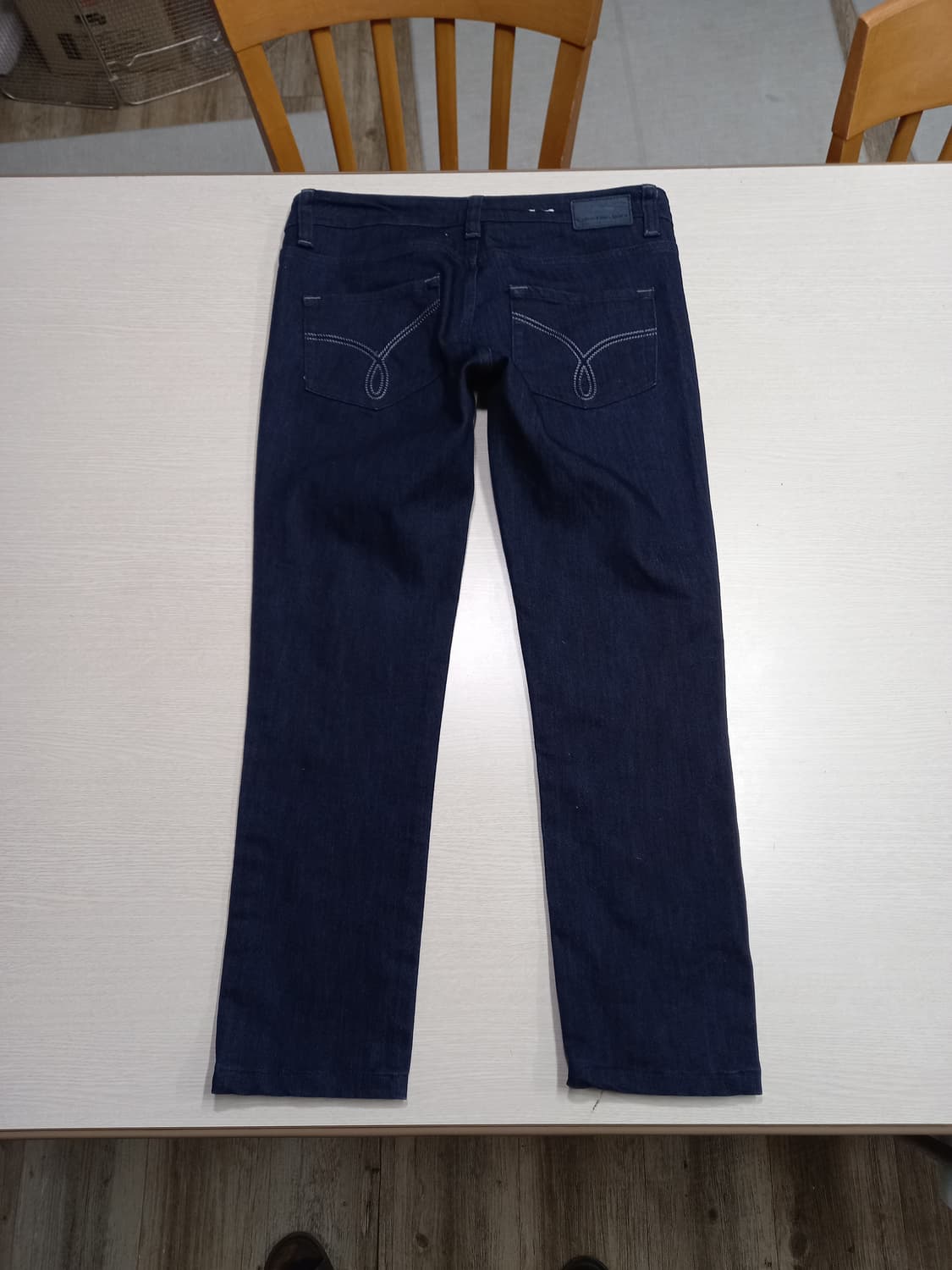 28 새상품 Calvin Klein 골반 스판 슬림일자 진청 28-888 상품이미지2