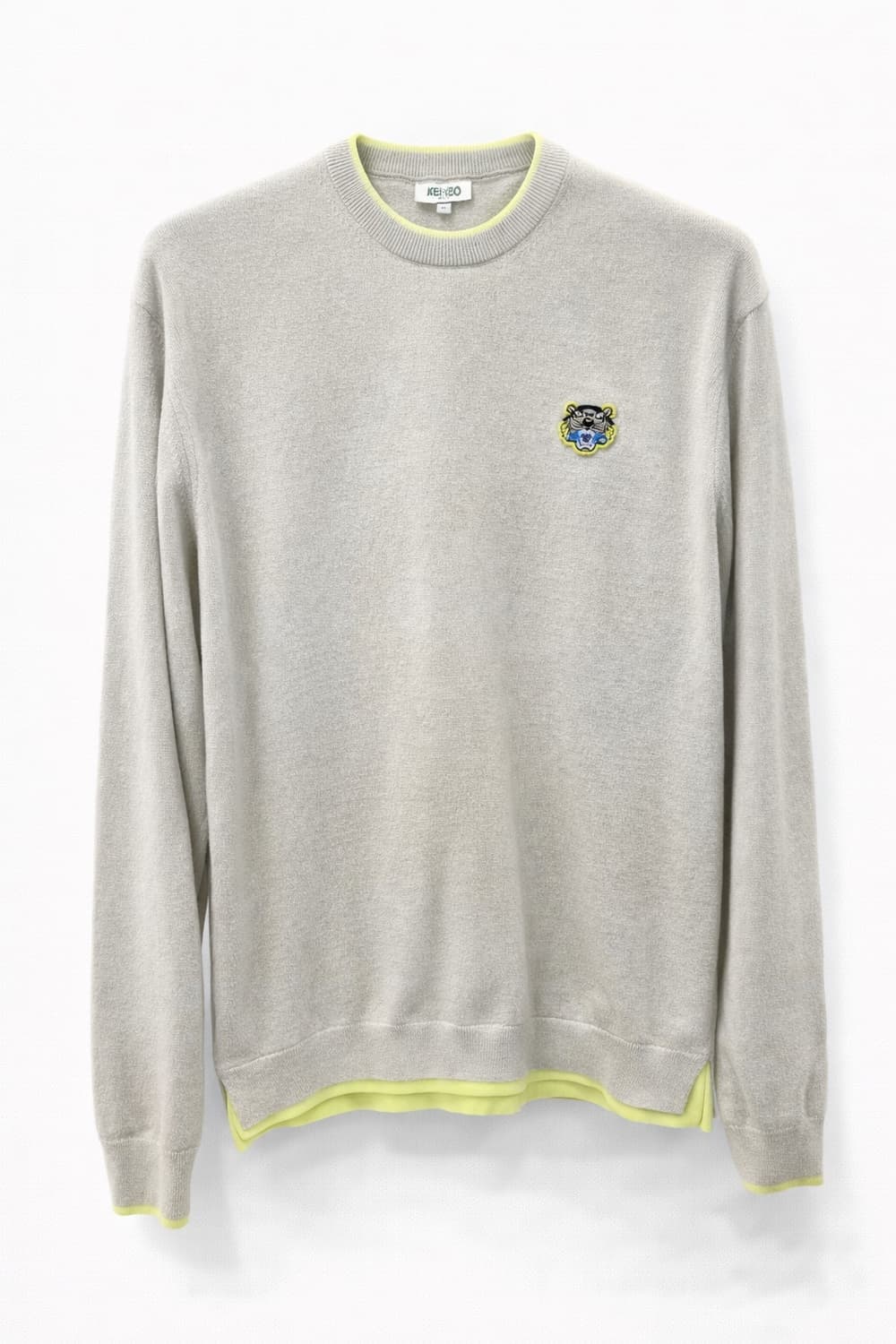 겐조 타이거 패치 니트 베이지 XL 상품이미지1