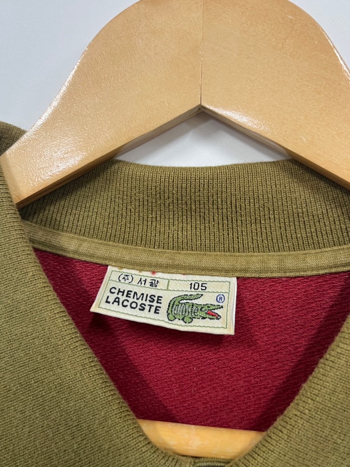 라코스테 스트라이프 빈티지 카라 롱 슬리브 상품이미지5