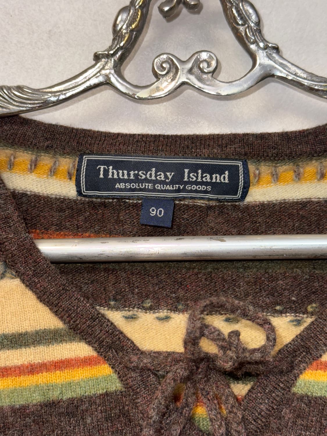 Thursday Island brown bohemian stripe 니트 상품이미지6