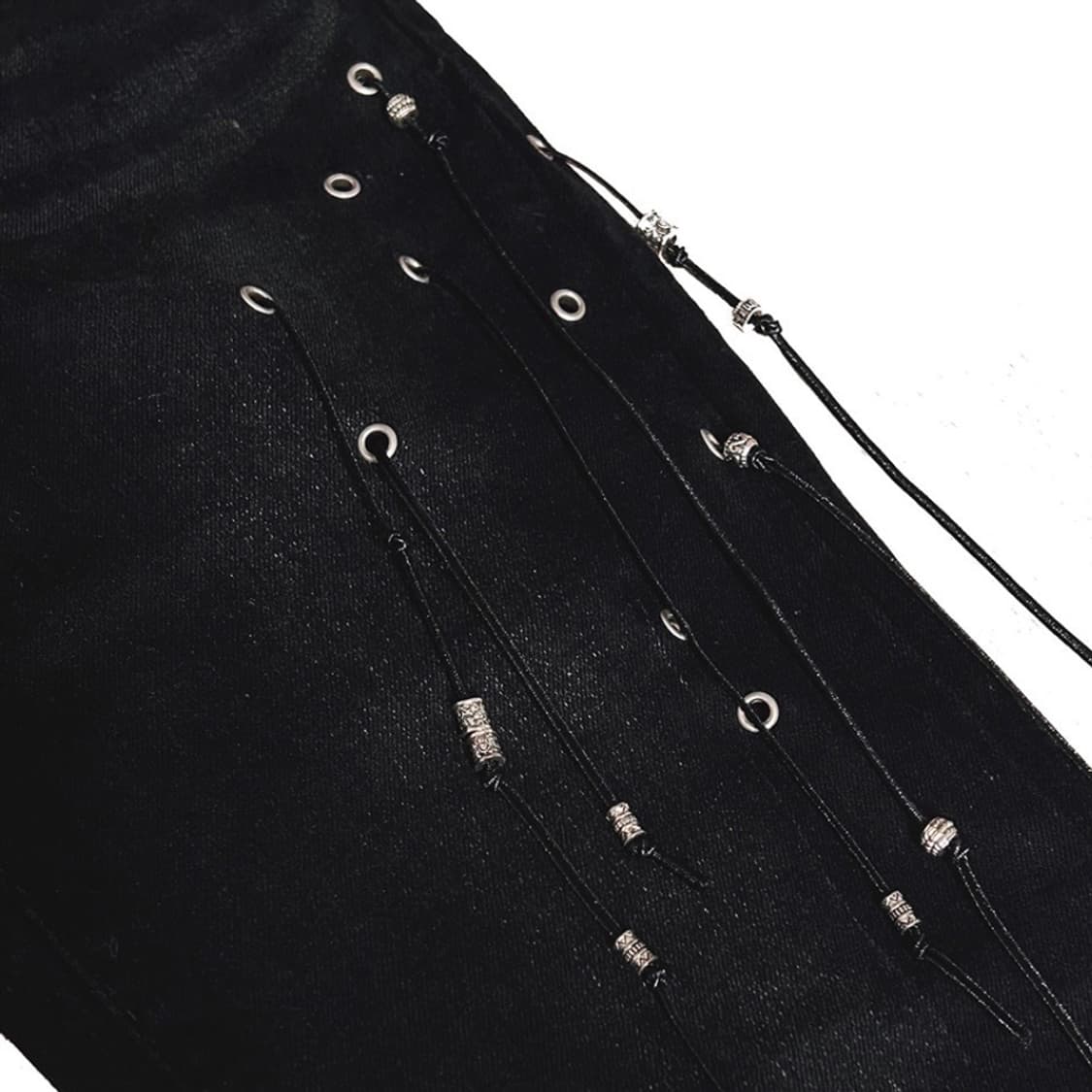 키묘 블랙 워싱 진 상품이미지5