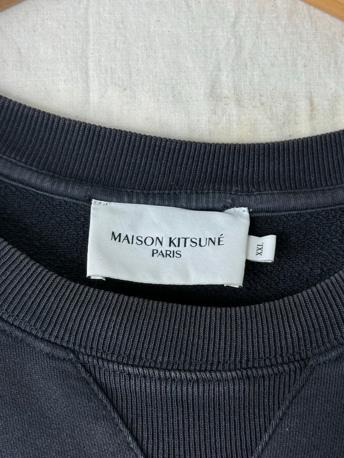 XXL 메종키츠네 더블 폭스 헤드 로고 맨투맨 상품이미지3