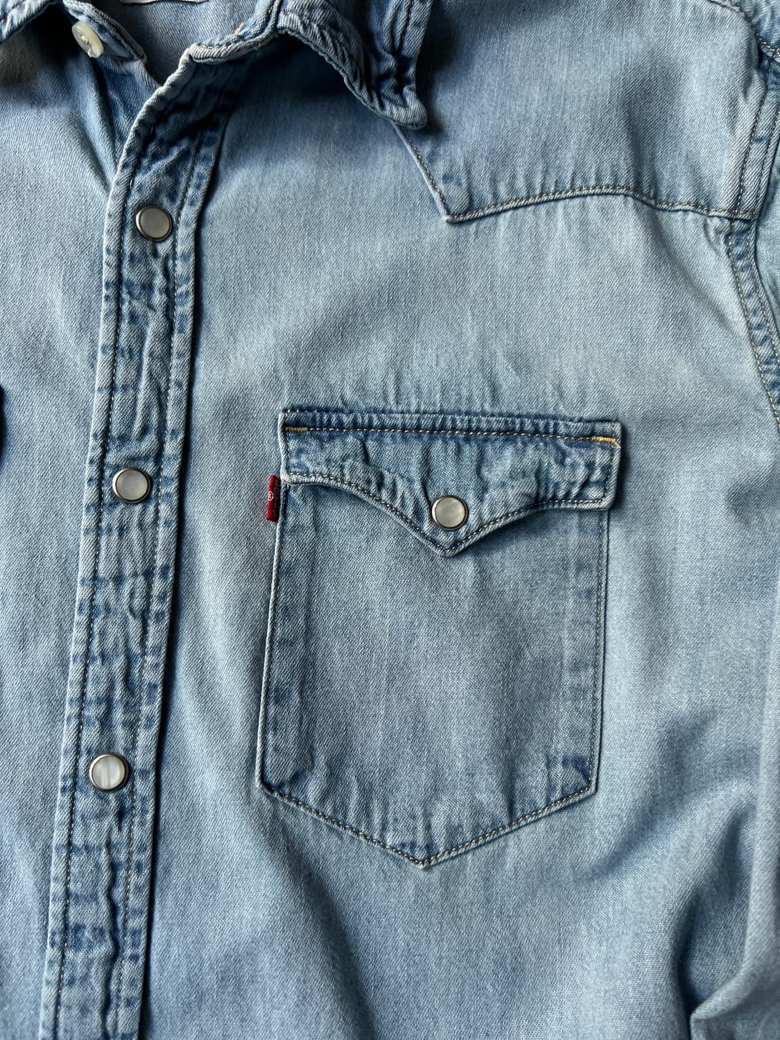 [L]리바이스 버튼다운 웨스턴 데님 셔츠 상품이미지3