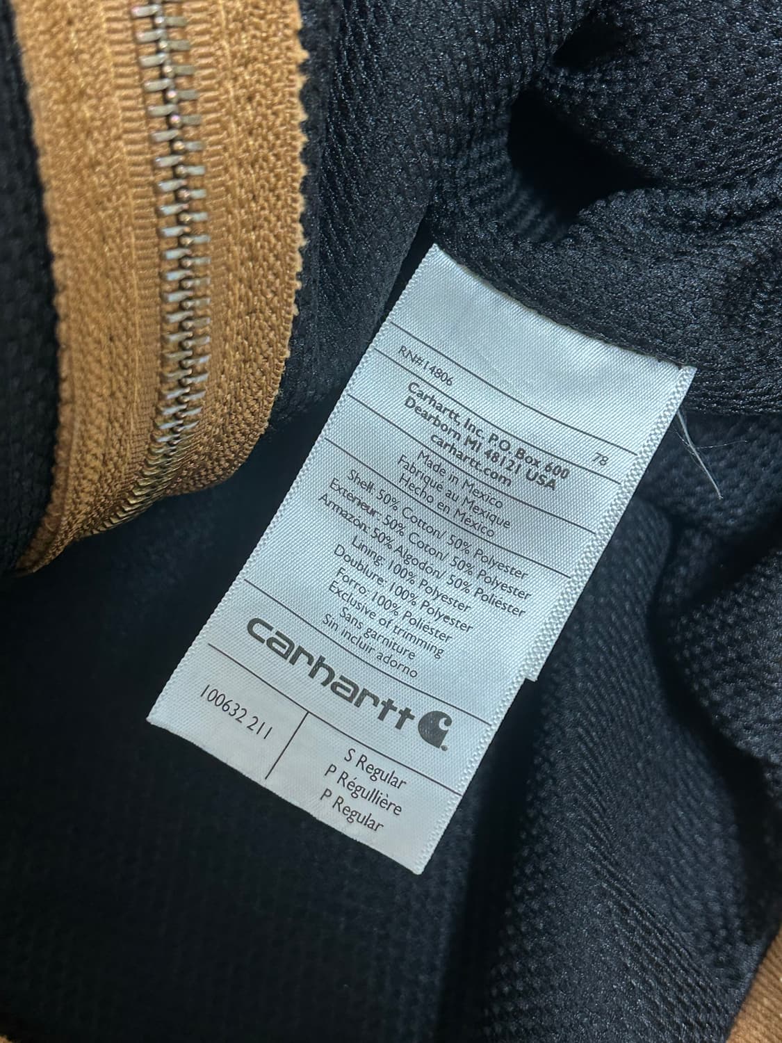 칼하트 브라운 써멀 후드집업 자켓 상품이미지8