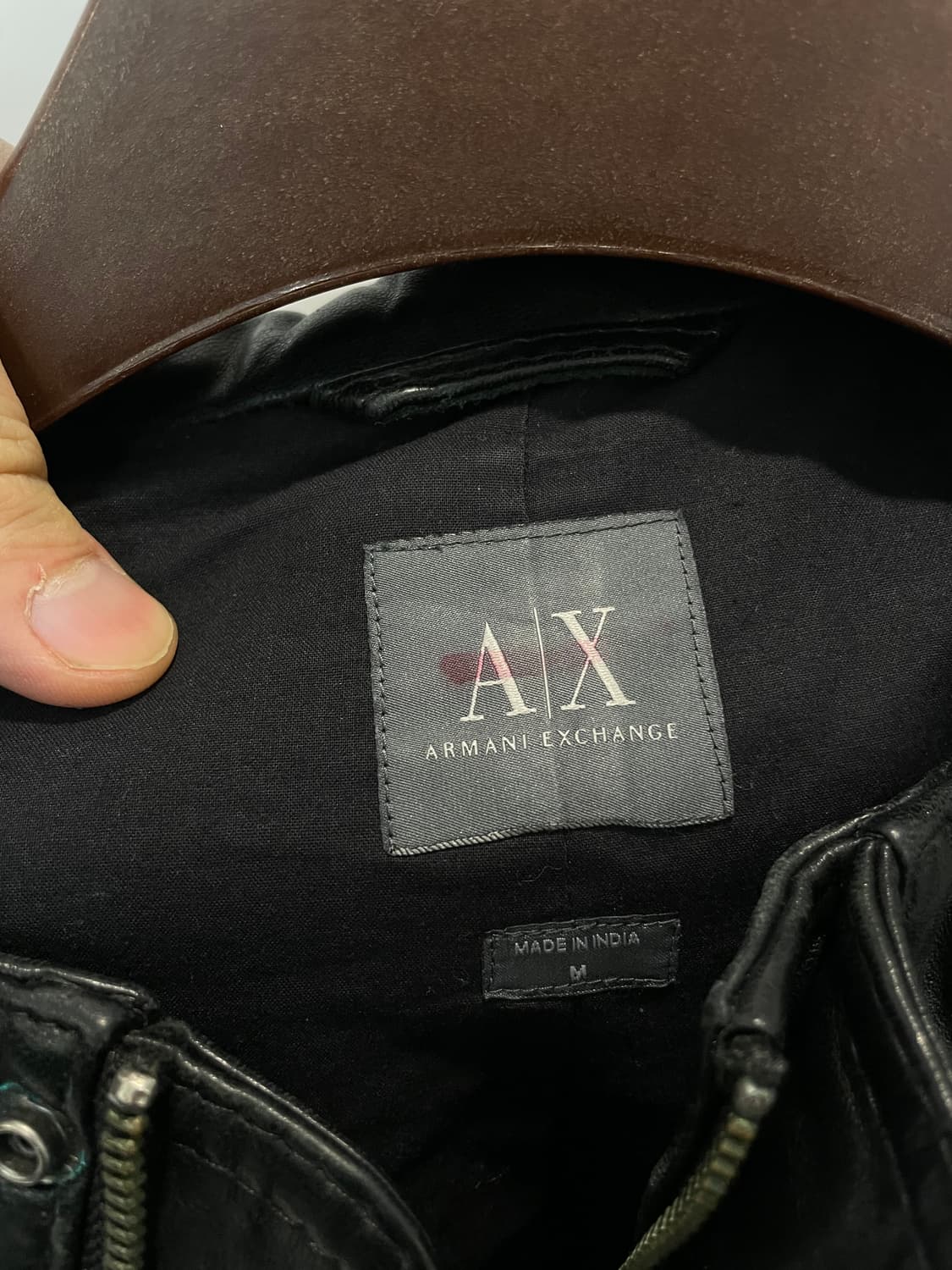 (M) ax 아르마니 익스체인지 투웨이 바이커 램스킨 양가죽 자켓 상품이미지5