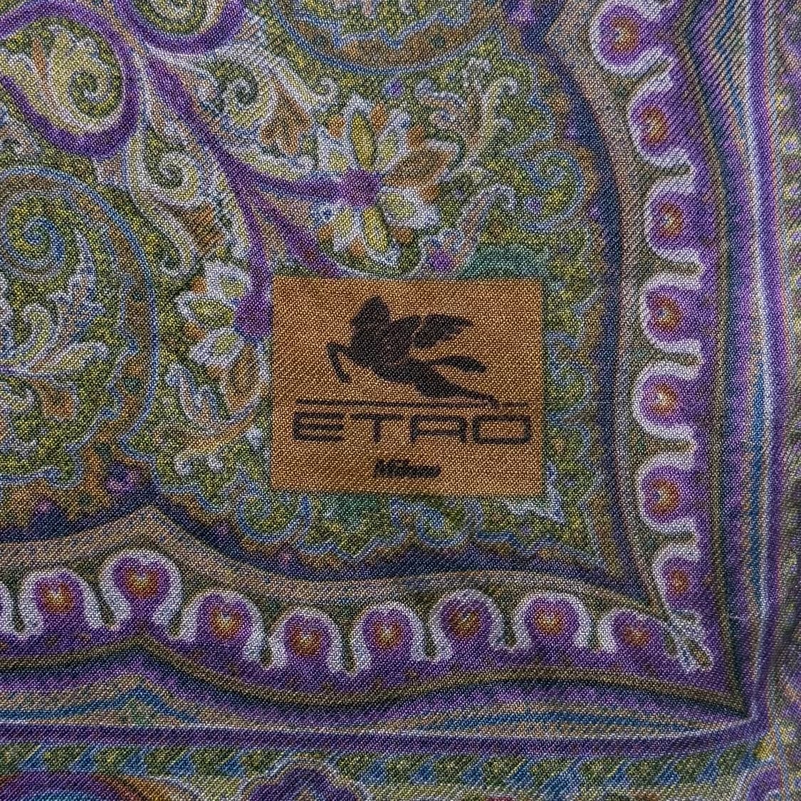 Etro 에트로 울 실크 머플러 스카프 상품이미지2