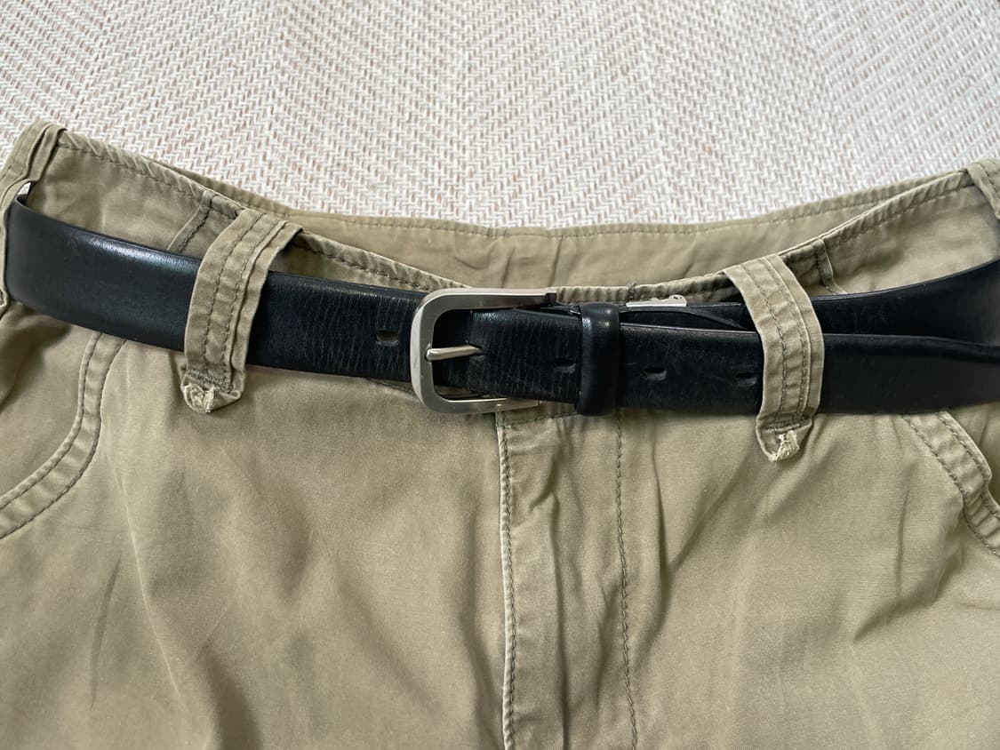 빈티지 이태리 레더 벨트 J03694 상품이미지1