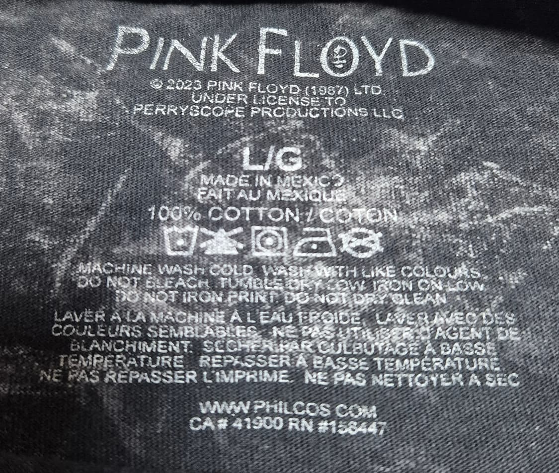 [L]핑크플로이드 타이다이 오피셜 티셔츠 -603 상품이미지4