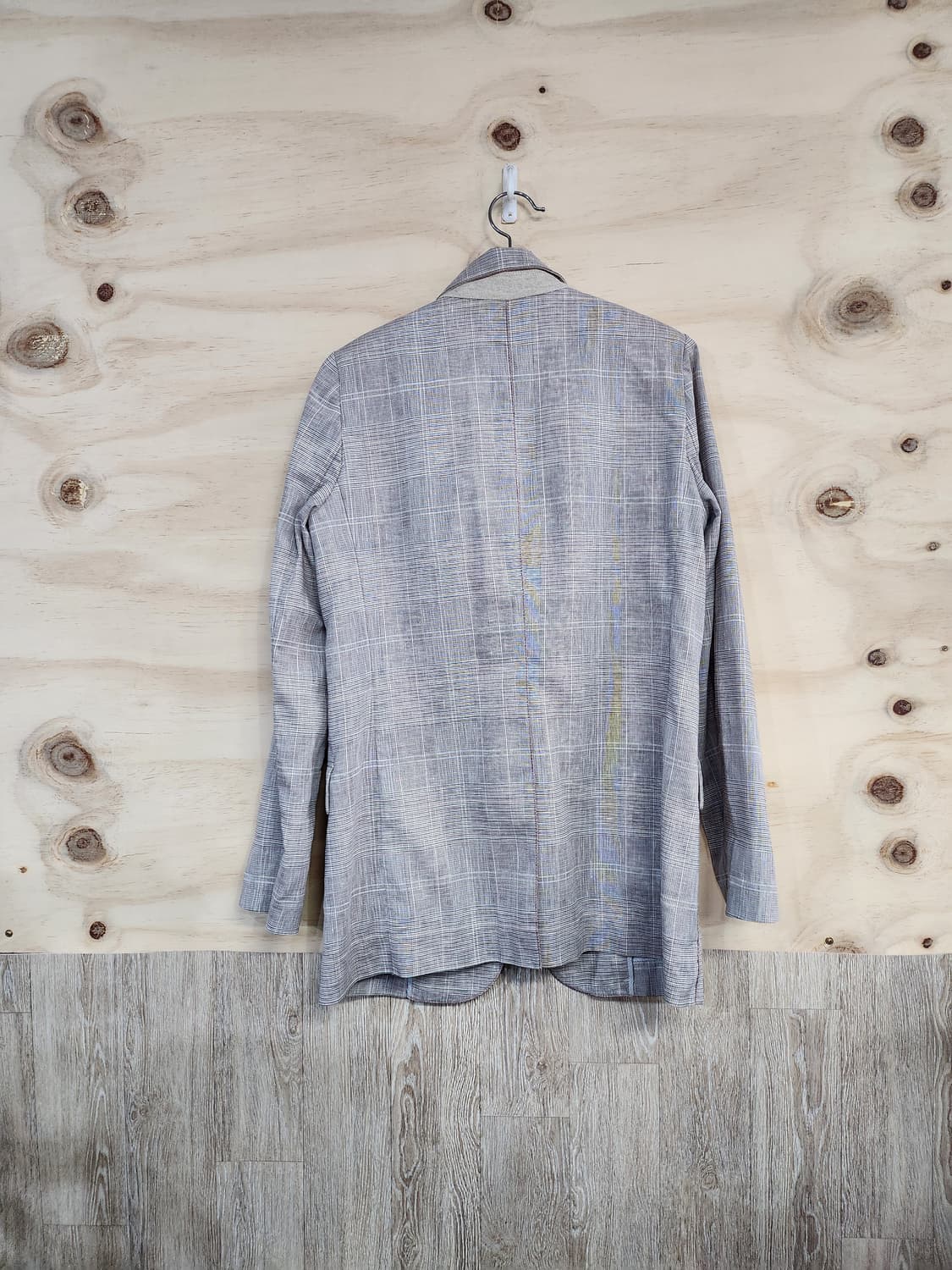 433) 시슬리 체크무늬 마블렌드 자켓 상품이미지2