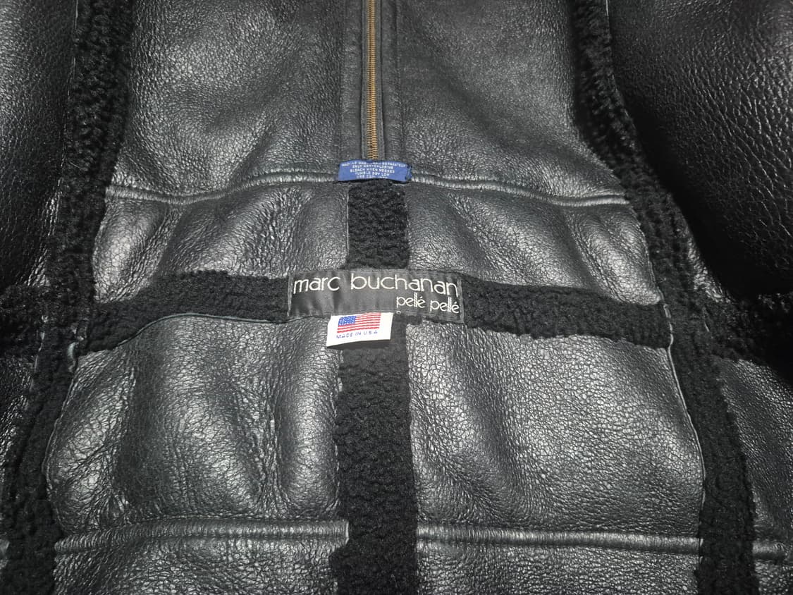 (초희귀)90's 펠레펠레 리버시블 무스탕 레더 아노락 가죽 자켓 XL 상품이미지2