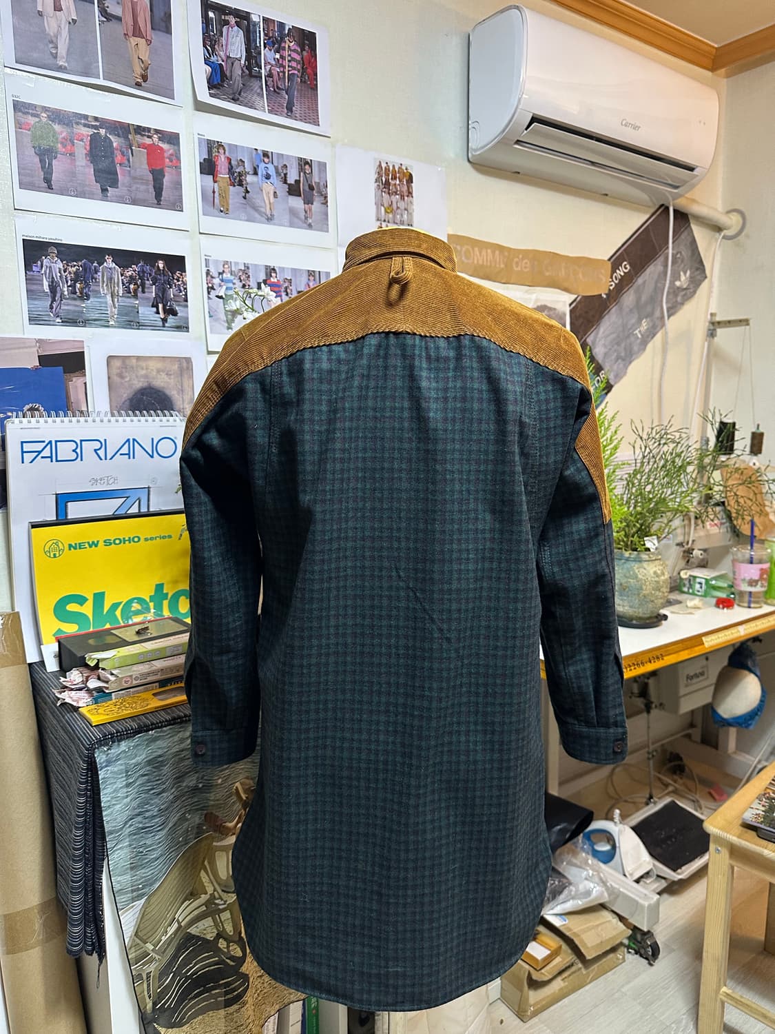 준야 와타나베 꼼데가르송 패널 셔츠 상품이미지2