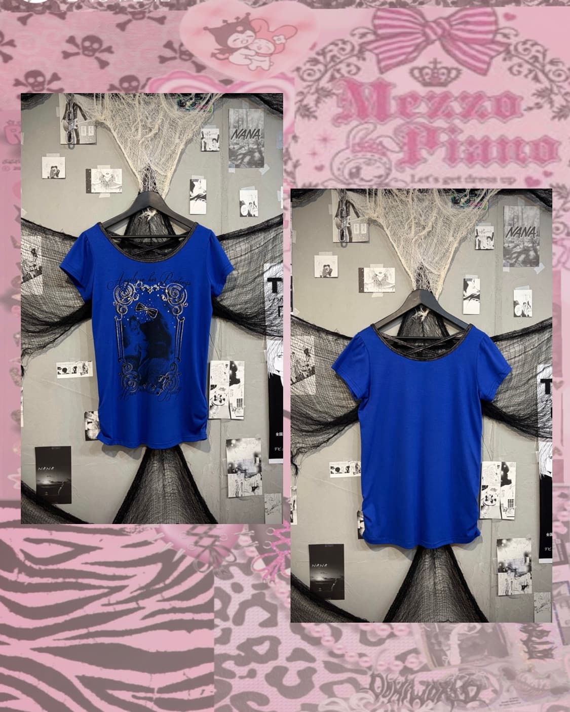 00's Glam cubic Cross back strap sleeve 상품이미지2