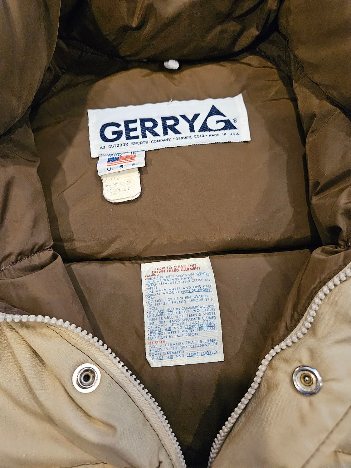 80s 빈티지 gerry 구스다운 패딩 점퍼 상품이미지3