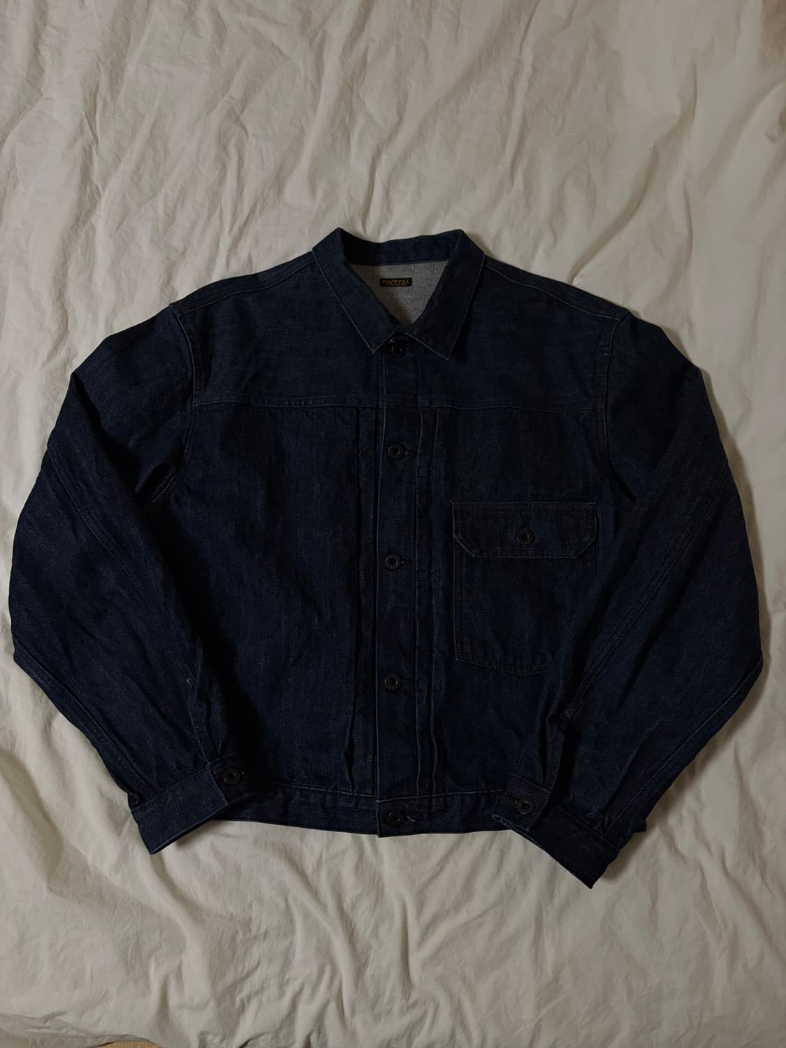 캐피탈 데님 14oz 1ST JKT 자켓 흑사, 3size 상품이미지1