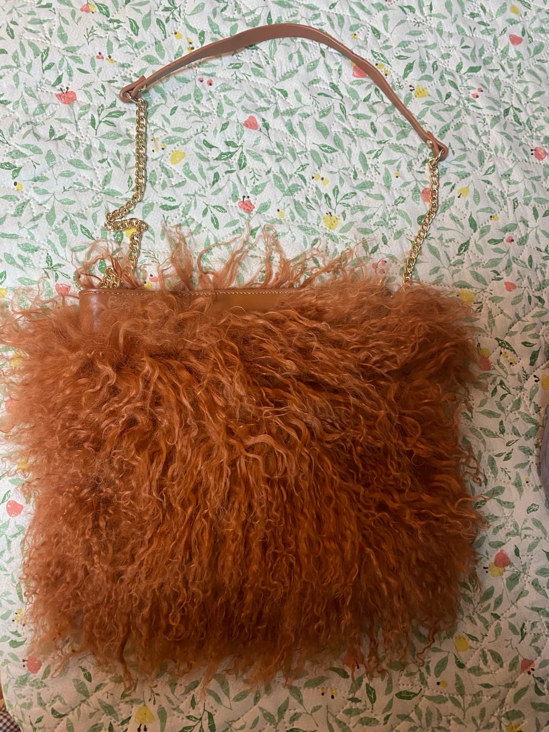 Peach 티벳 램스 퍼 숄더백 상품이미지1