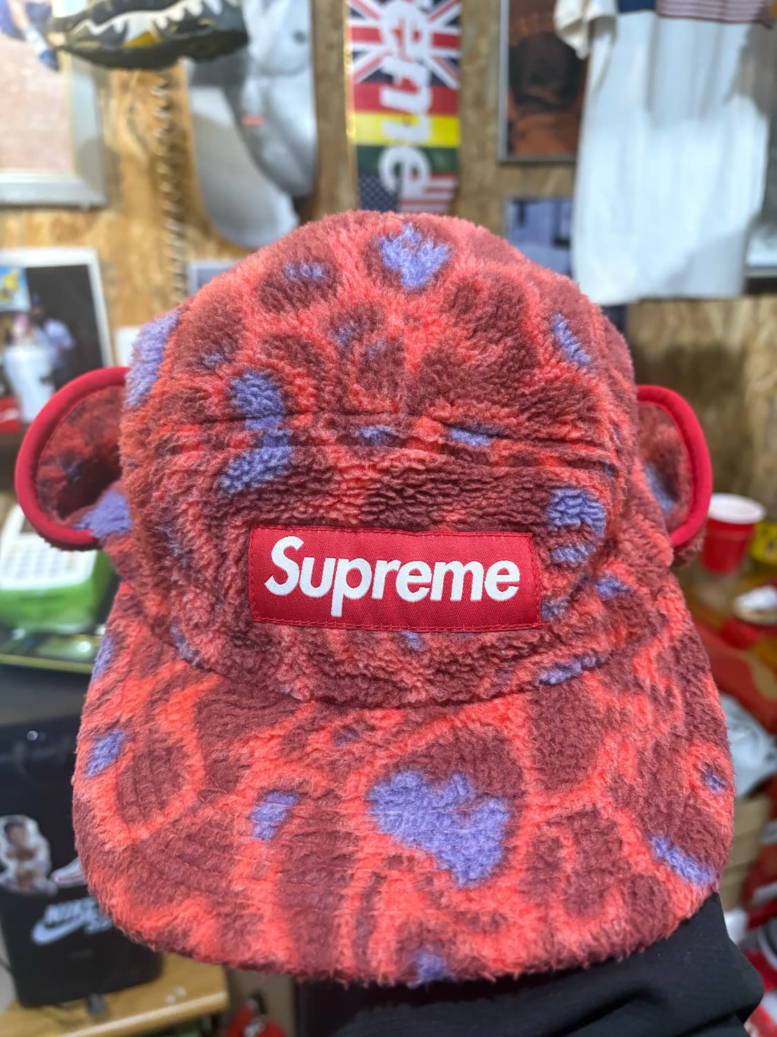 슈프림 이어플랩 캠프캡 상품이미지1