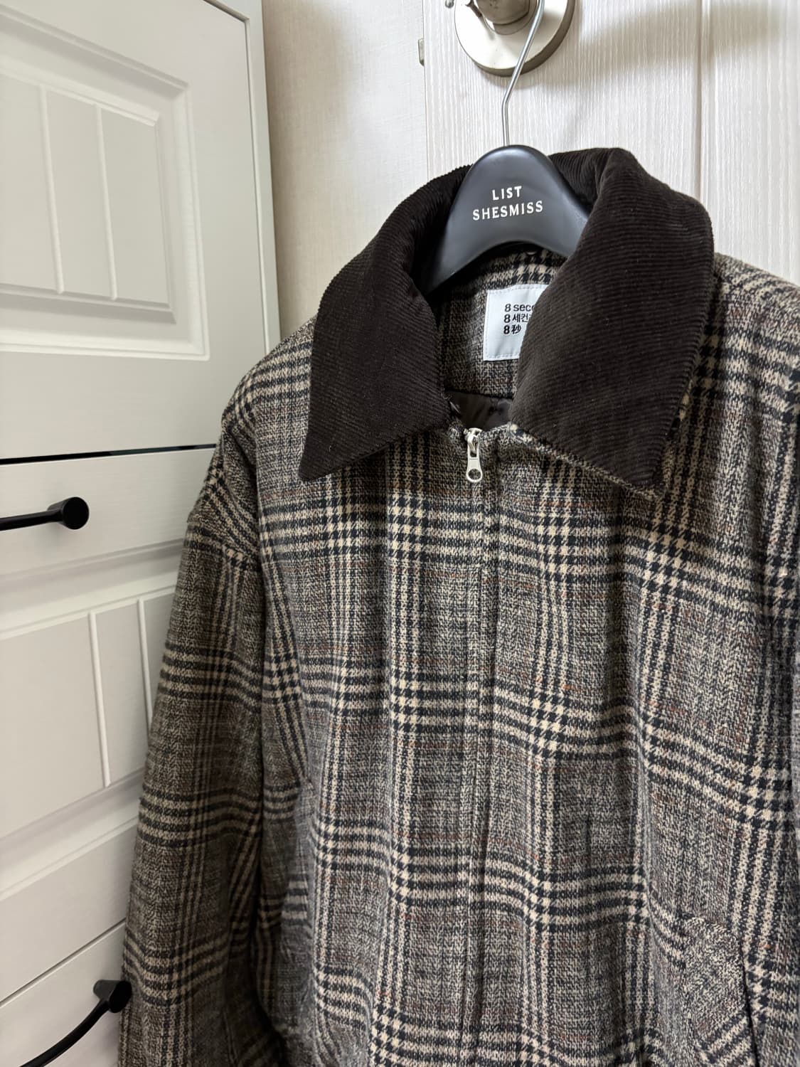 에잇세컨즈 빈티지맛 체크 자켓 상품이미지2