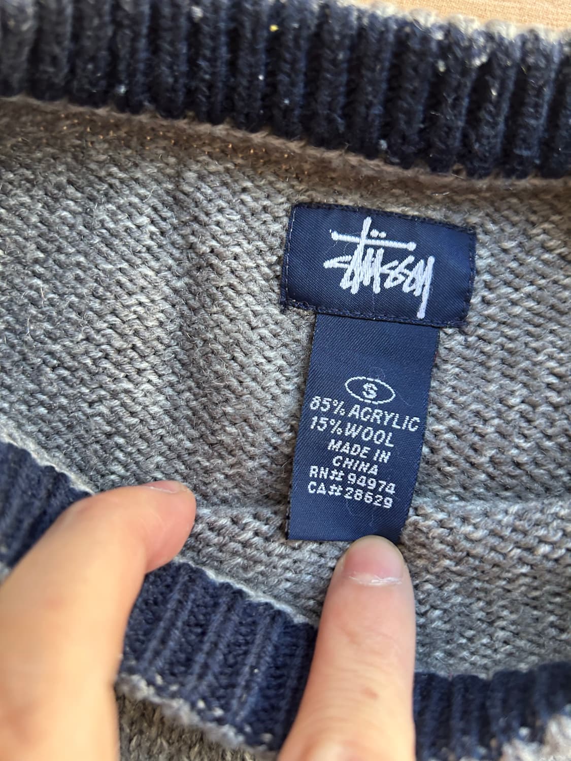 90‘s Stussy 스투시 S니트 상품이미지4