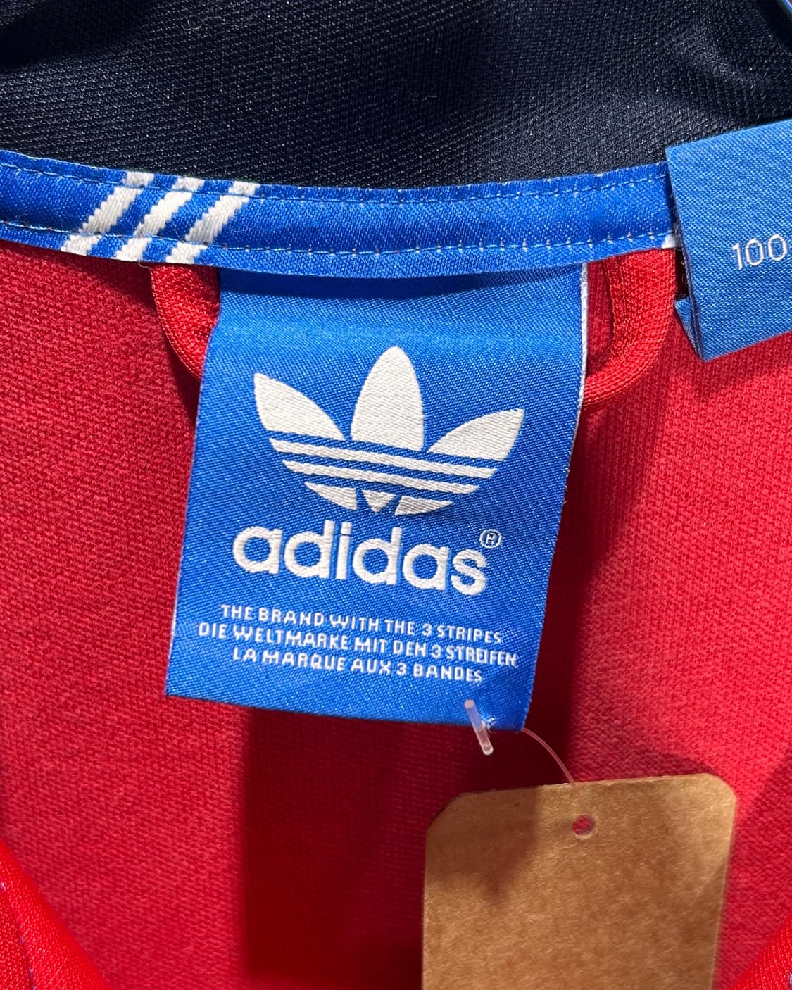 L 아디다스 유로파 레드 & 네이비 배색 트랙탑 상품이미지5