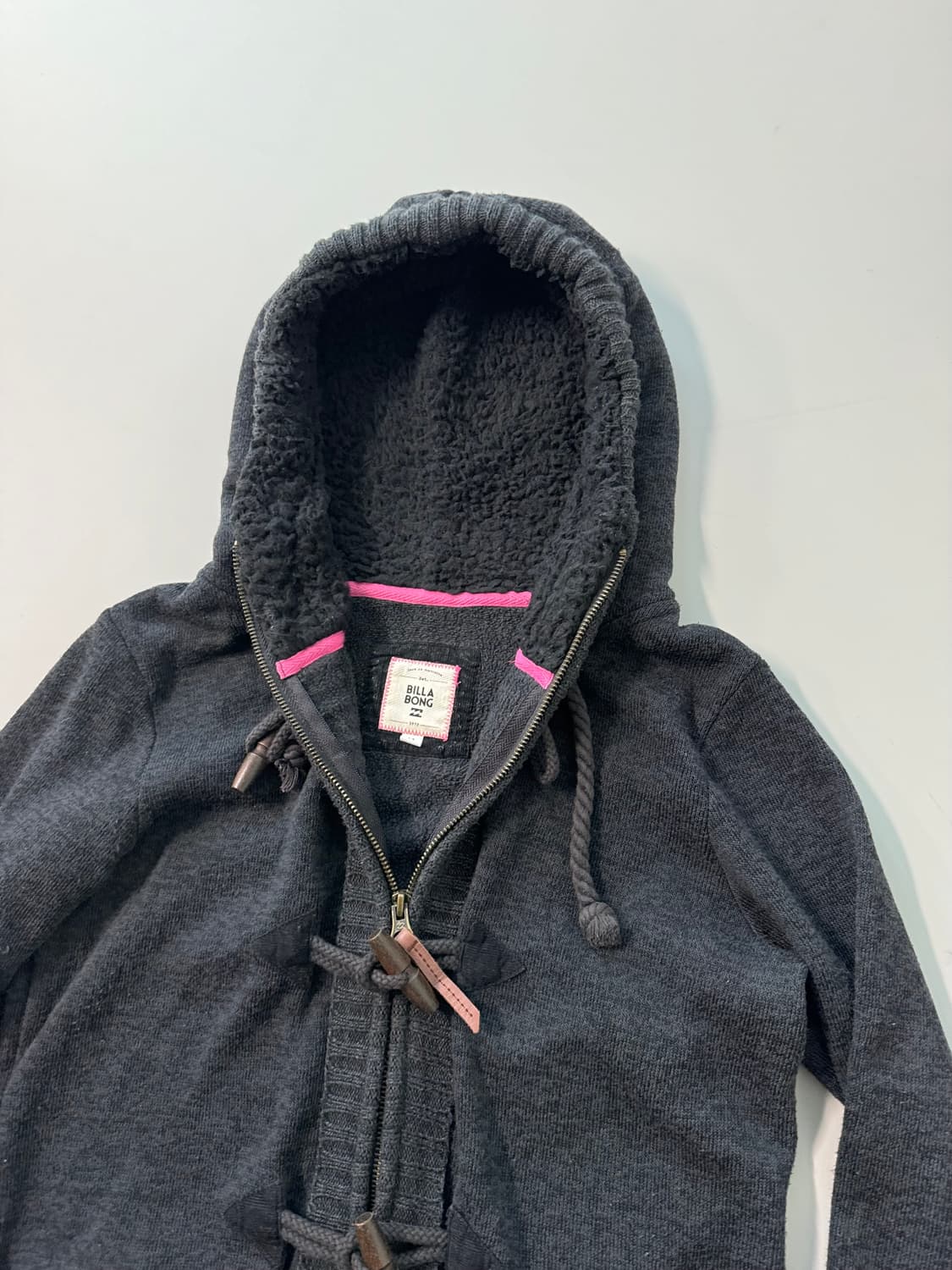 토글 버튼 니트 후디드 집업 상품이미지8