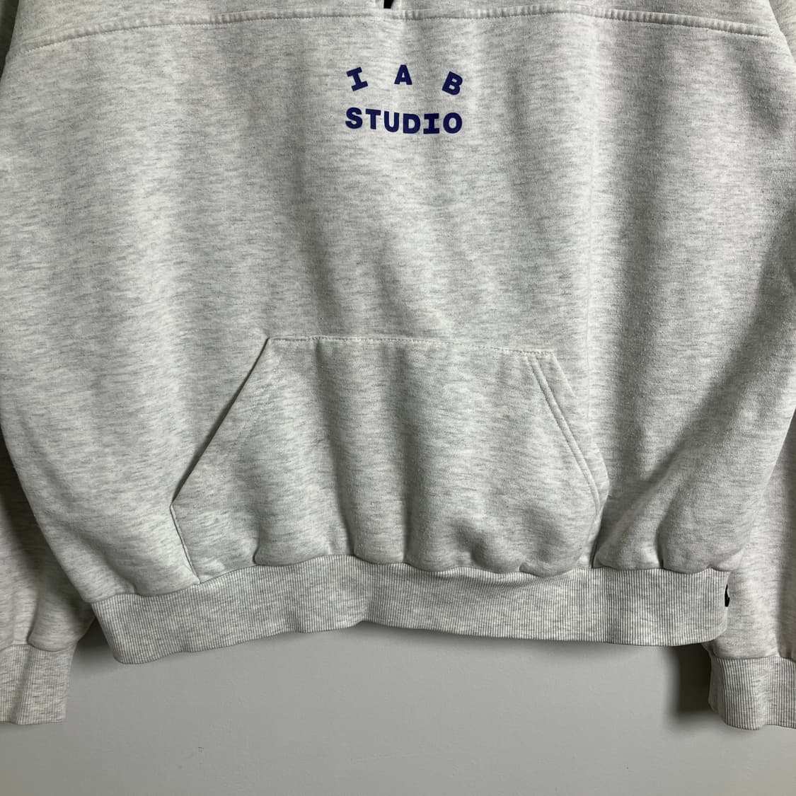 아이앱 스튜디오 라이트 그레이 하프 집 풀오버 XL 상품이미지5