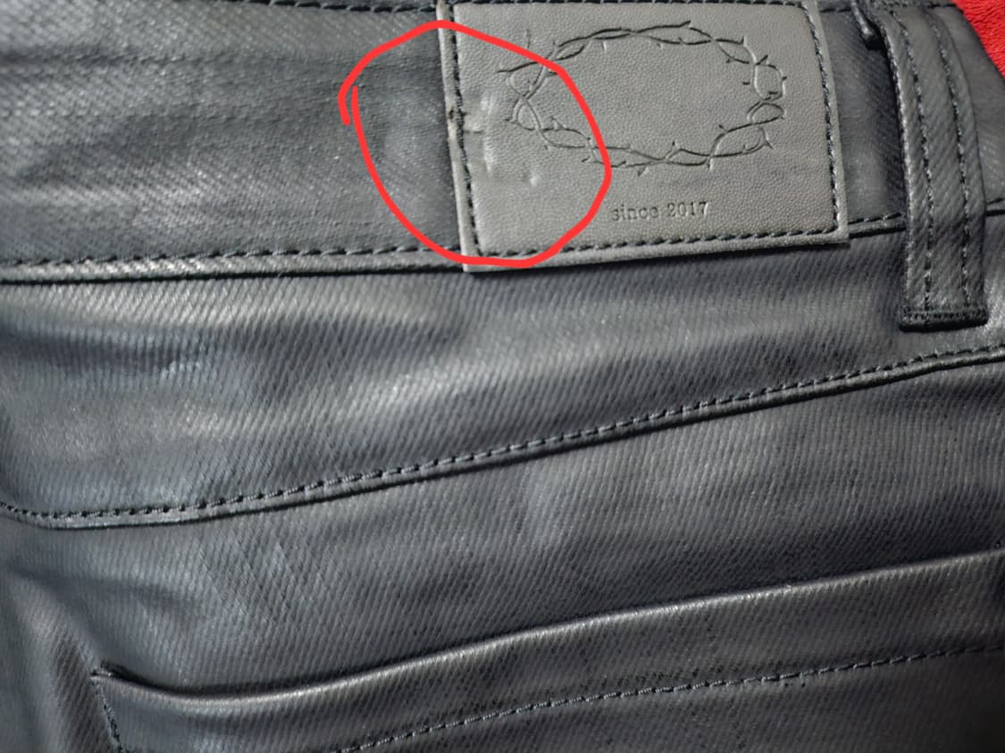 KIIM 코팅진 바이커 바지 상품이미지7