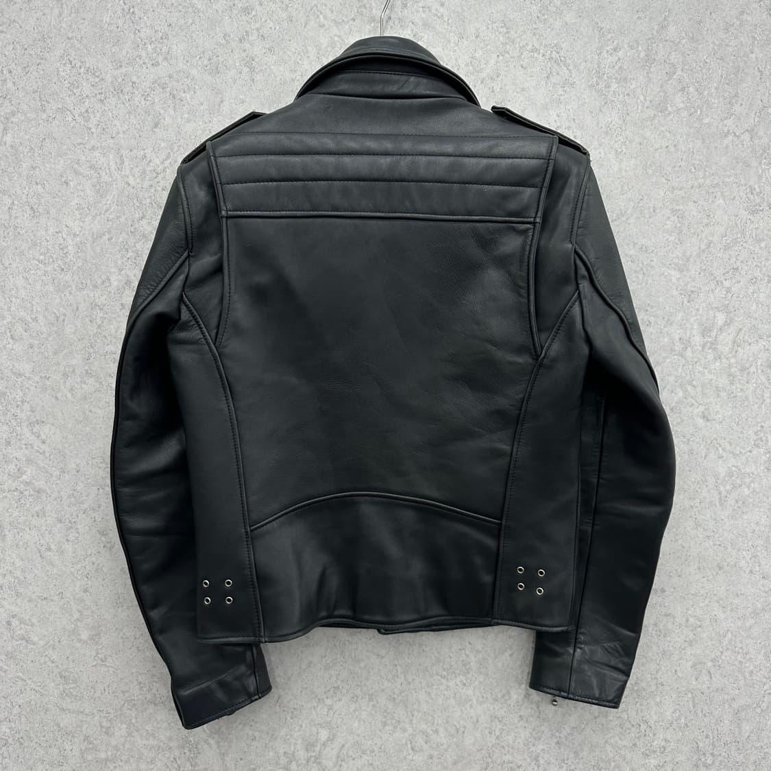 100 데프트스킨 남자 소가죽 라이더 자켓 상품이미지2