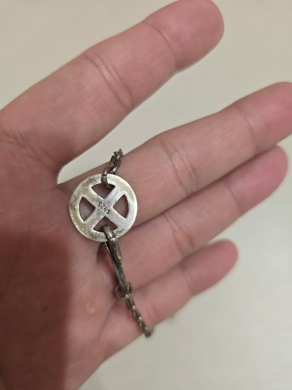 인디안 깃털 은목걸이 상품이미지3