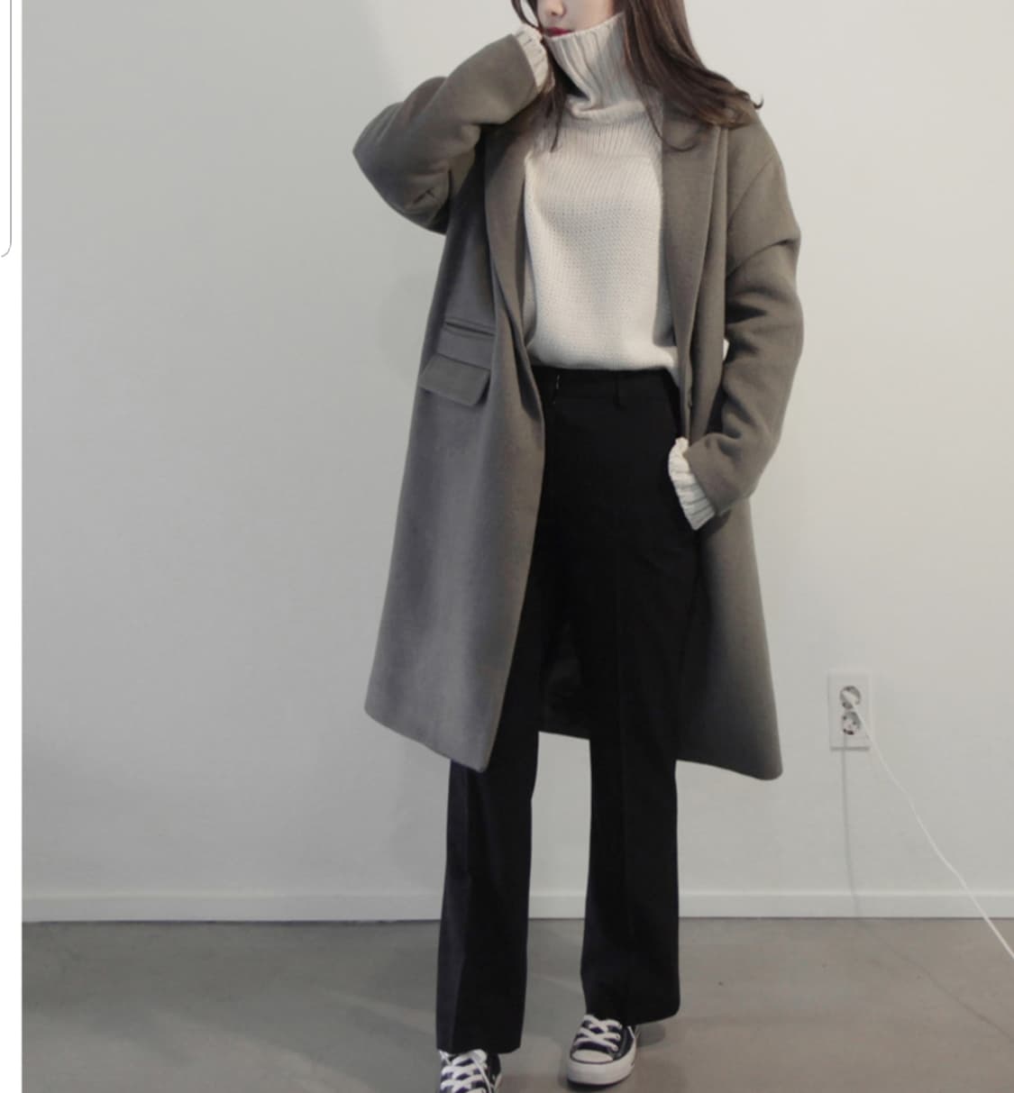 캐시미어 롱 코트 새상품 상품이미지2