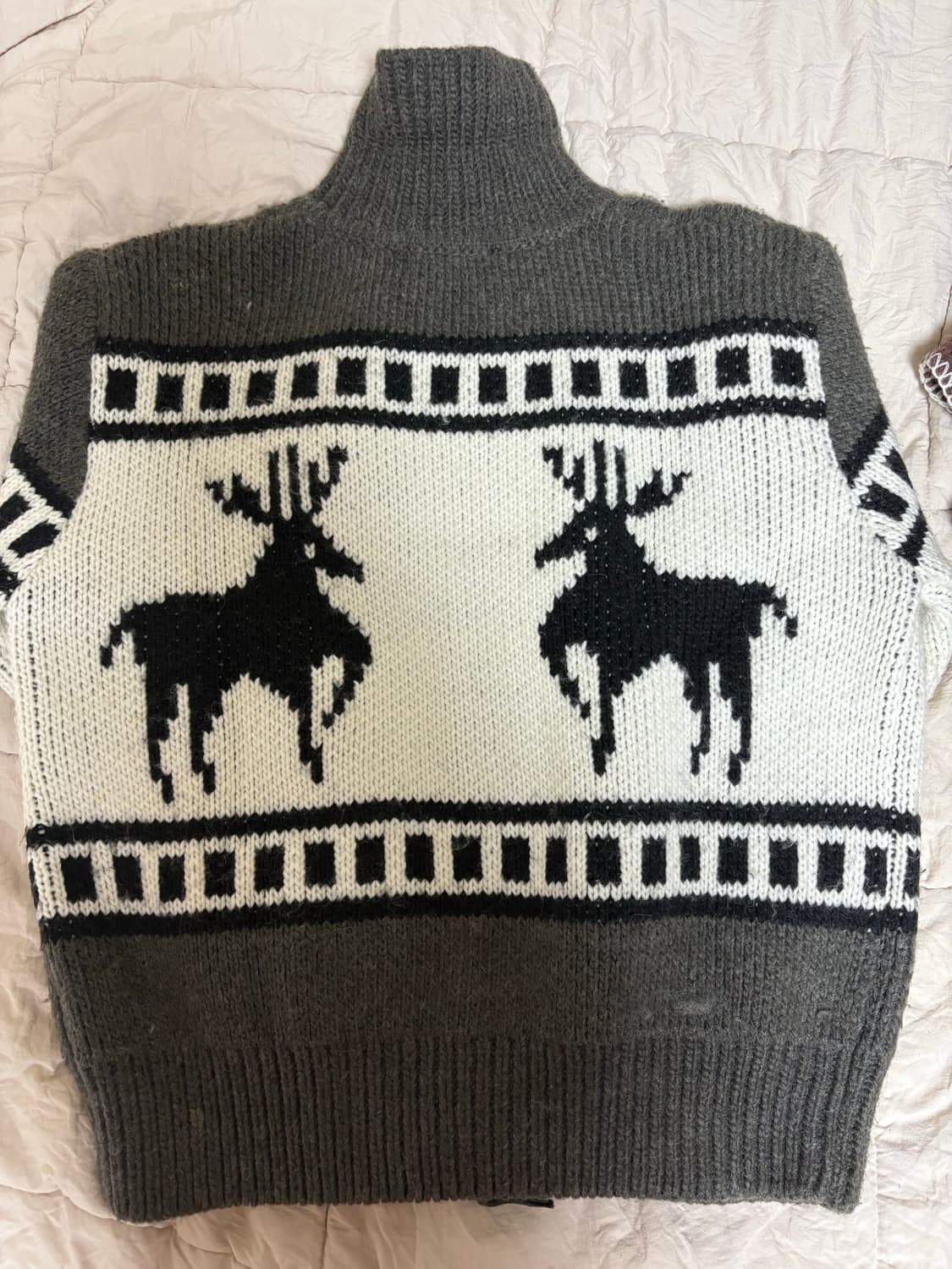 파르티멘토 코위찬 니트 집업 차콜 그레이 상품이미지3