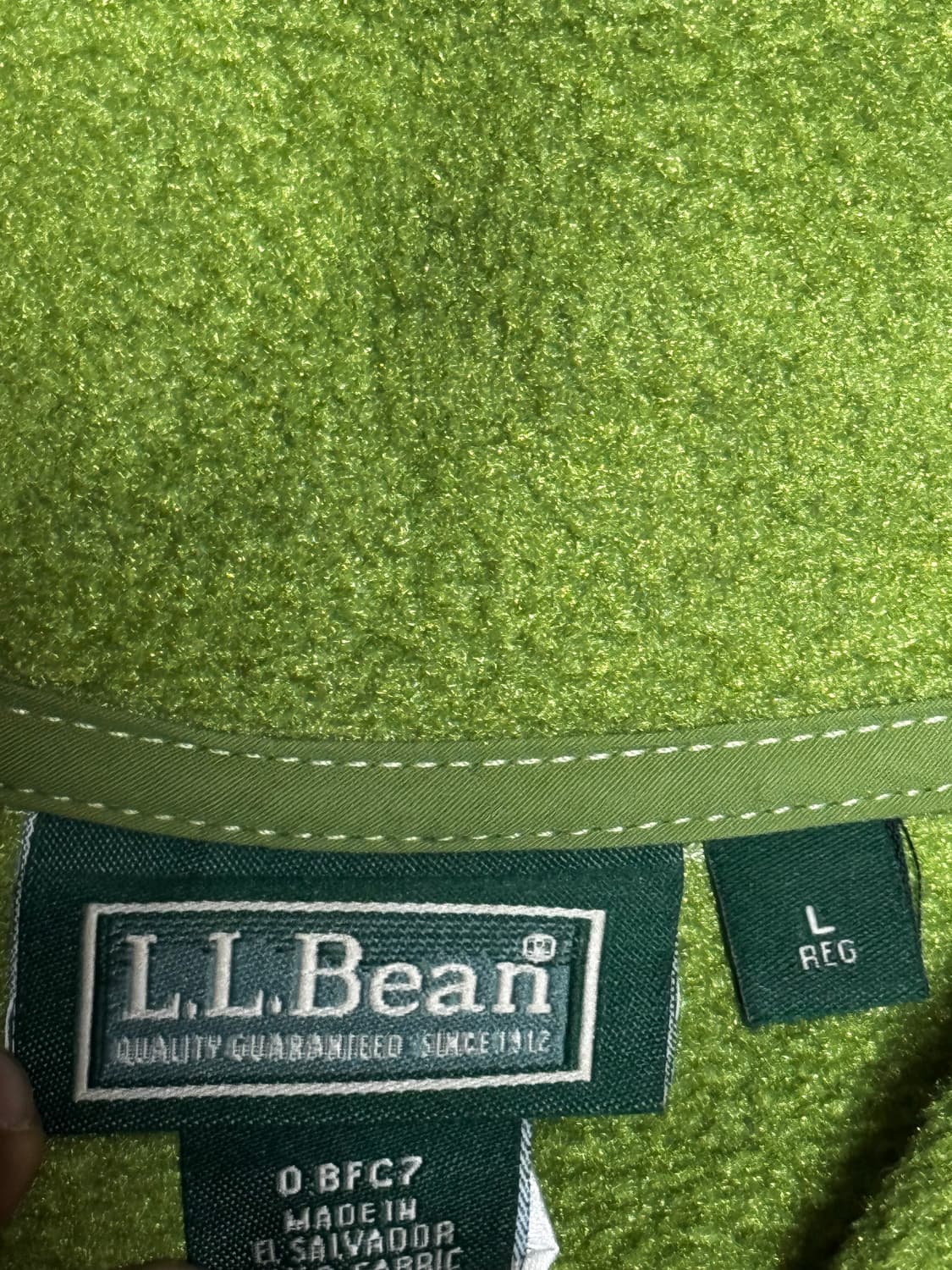 [L] L.L.Bean 엘엘빈 폴라텍 라임 그린 플리스 상품이미지5