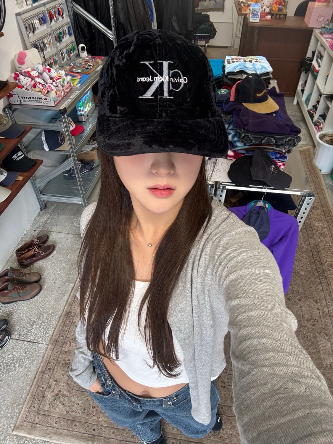 캘빈클라인 벨벳 햇 상품이미지1